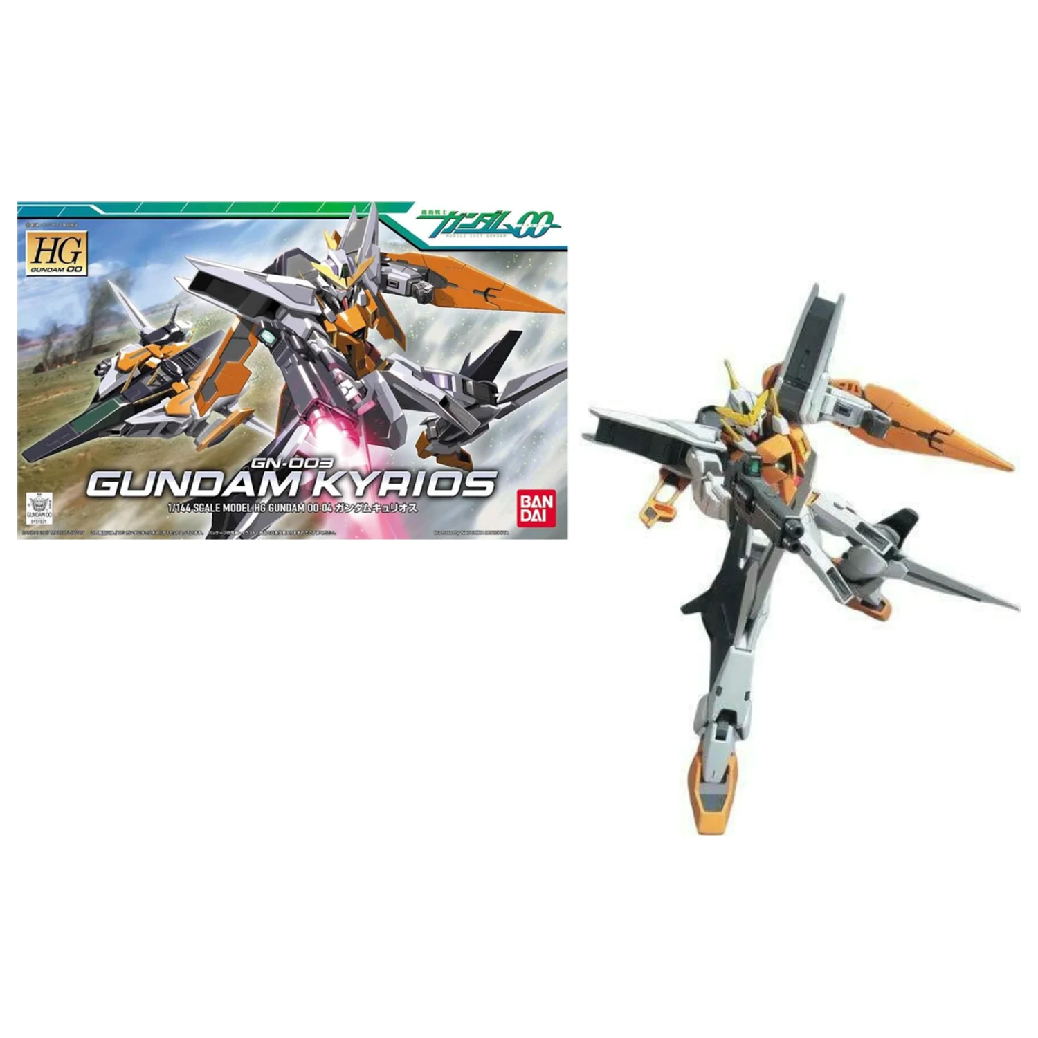 Gundam HG 1/144 00 GN-003 Gundam Kyrios Modellbausatz Produktfoto