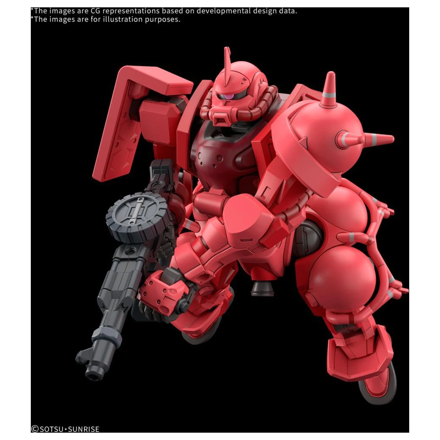 GUNDAM HG 1/144 Char's Zaku (GQ) Modellbausatz Produktfoto