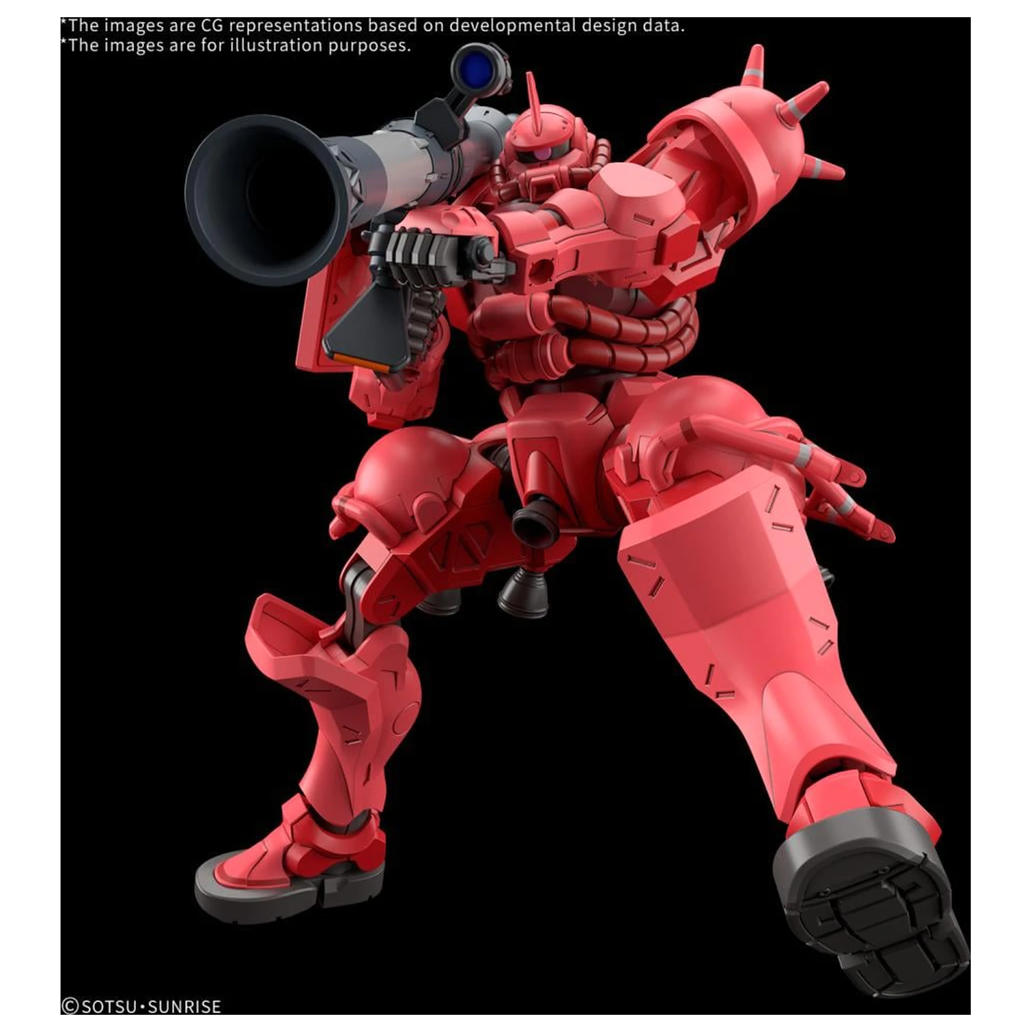 GUNDAM HG 1/144 Char's Zaku (GQ) Modellbausatz Produktfoto