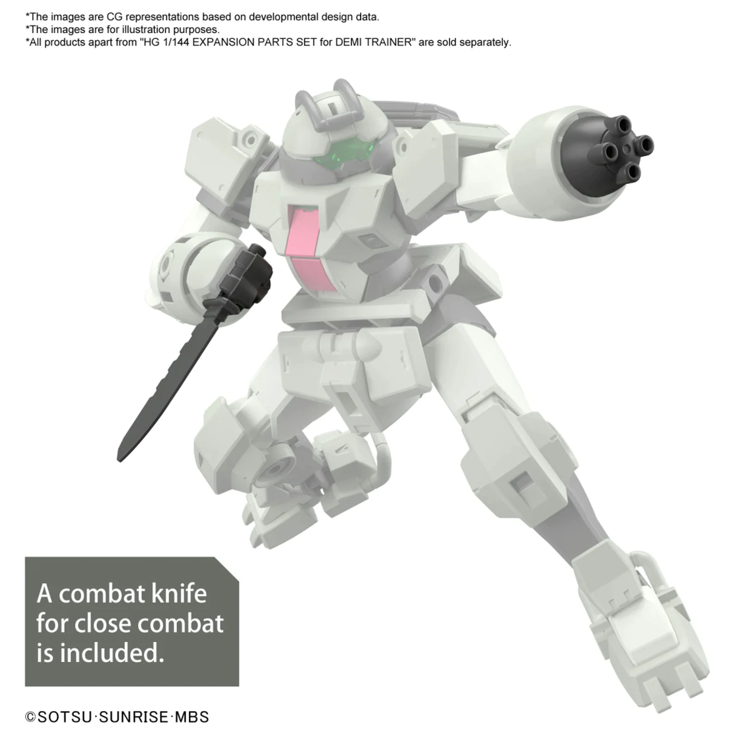Gundam HG 1/144 Erweiterungsteile Set für Demi Trainer Model Kit Produktfoto