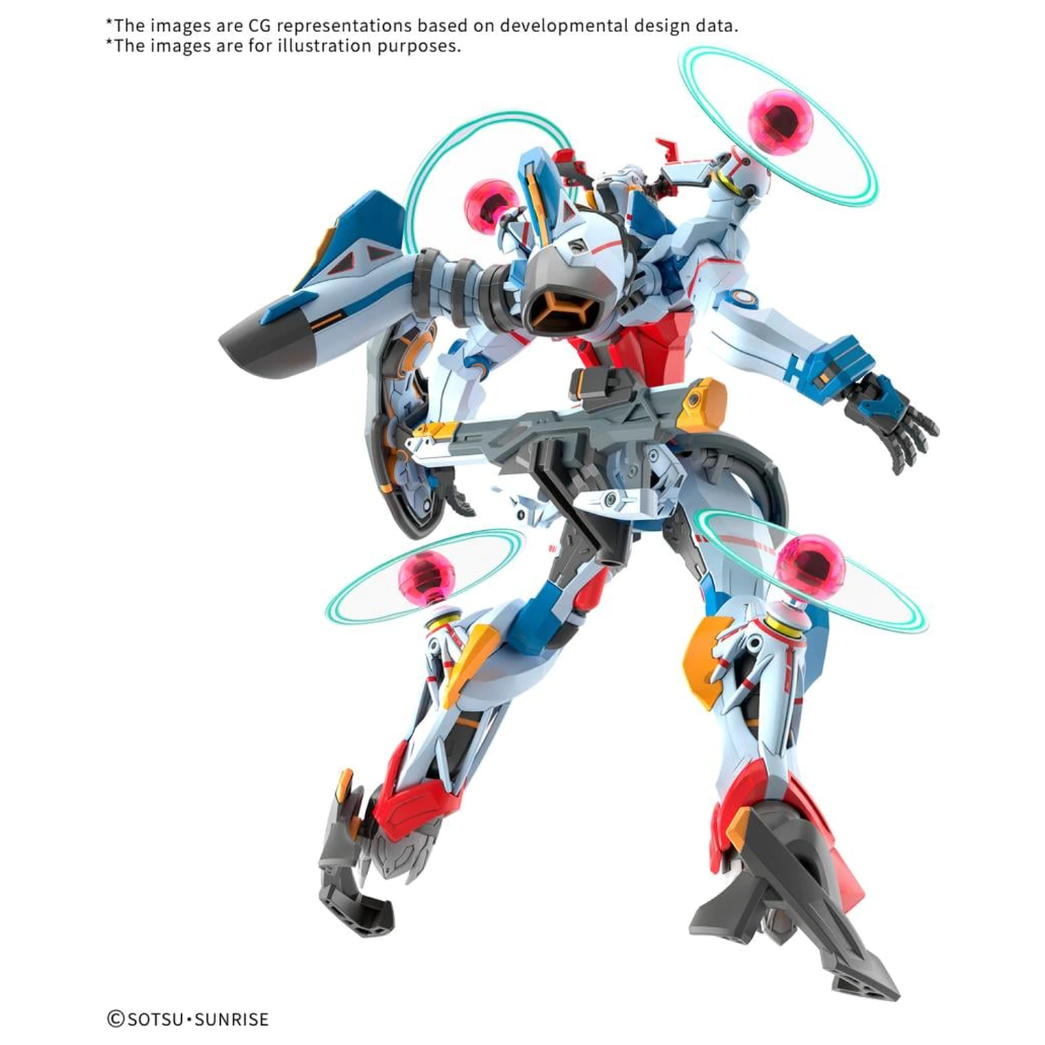 Gundam HG 1/144 GQuuuuuuX (Endymion Unit Awakened) Modellbausatz Produktfoto