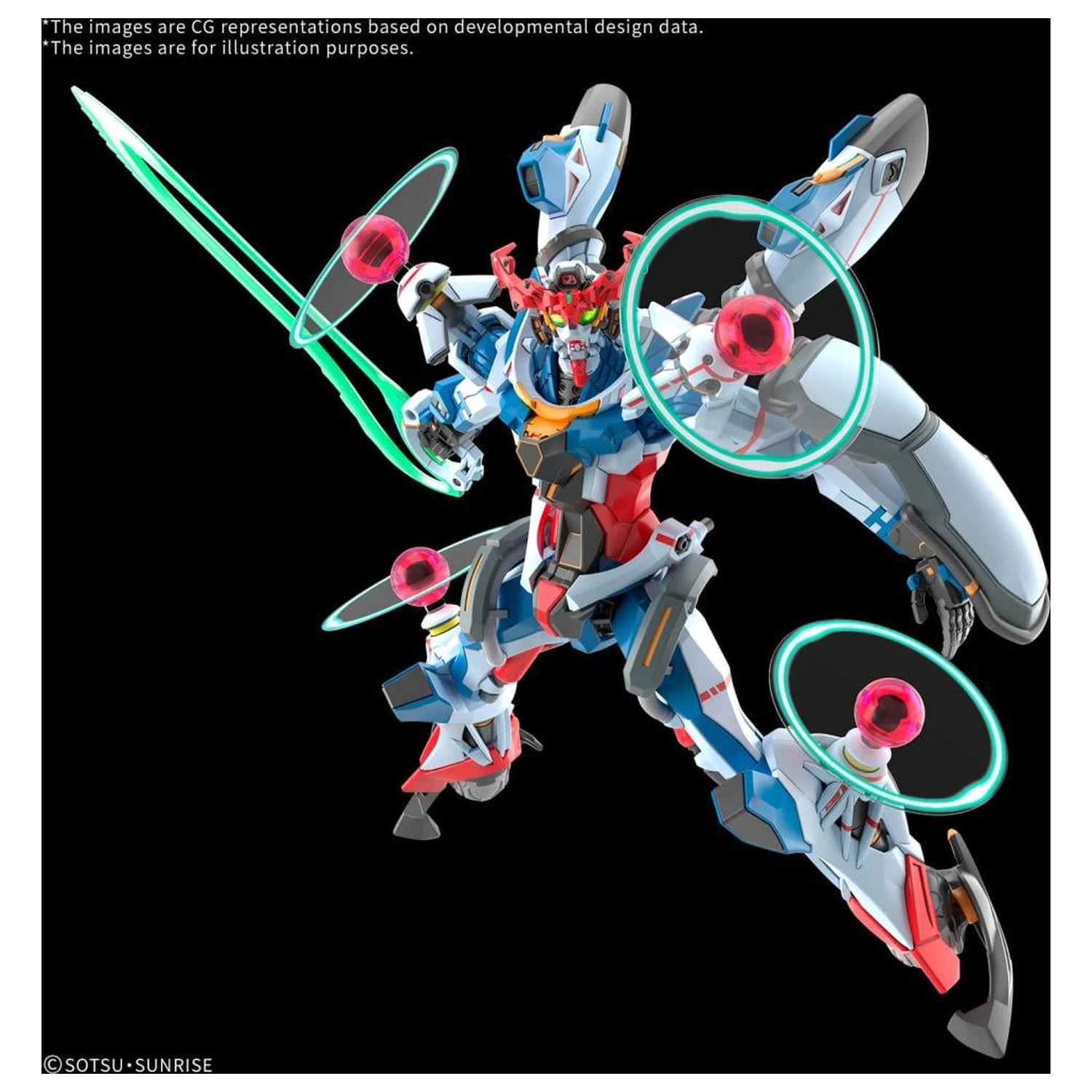 Gundam HG 1/144 GQuuuuuuX (Endymion Unit Awakened) Modellbausatz Produktfoto