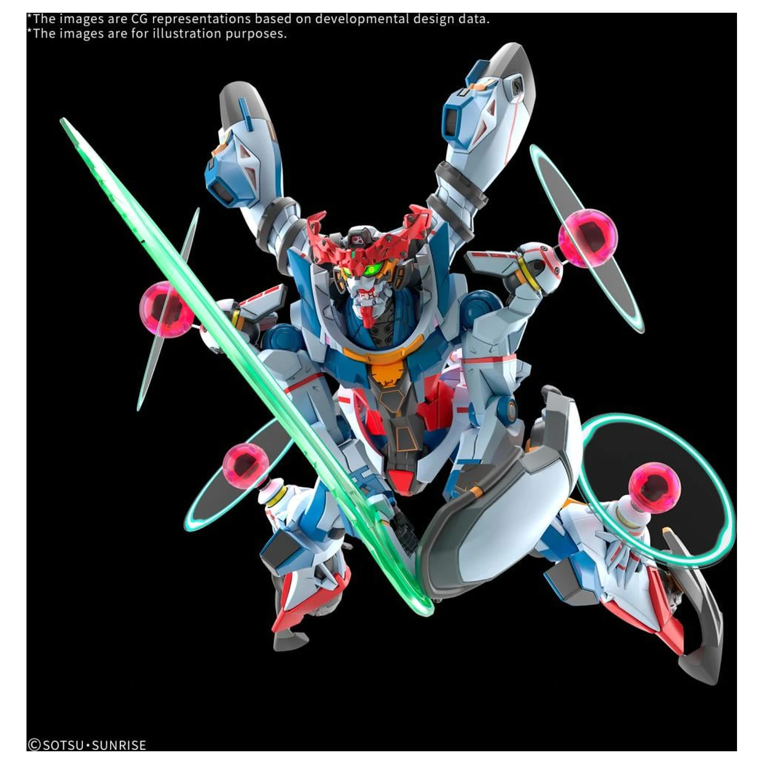 Gundam HG 1/144 GQuuuuuuX (Endymion Unit Awakened) Modellbausatz Produktfoto