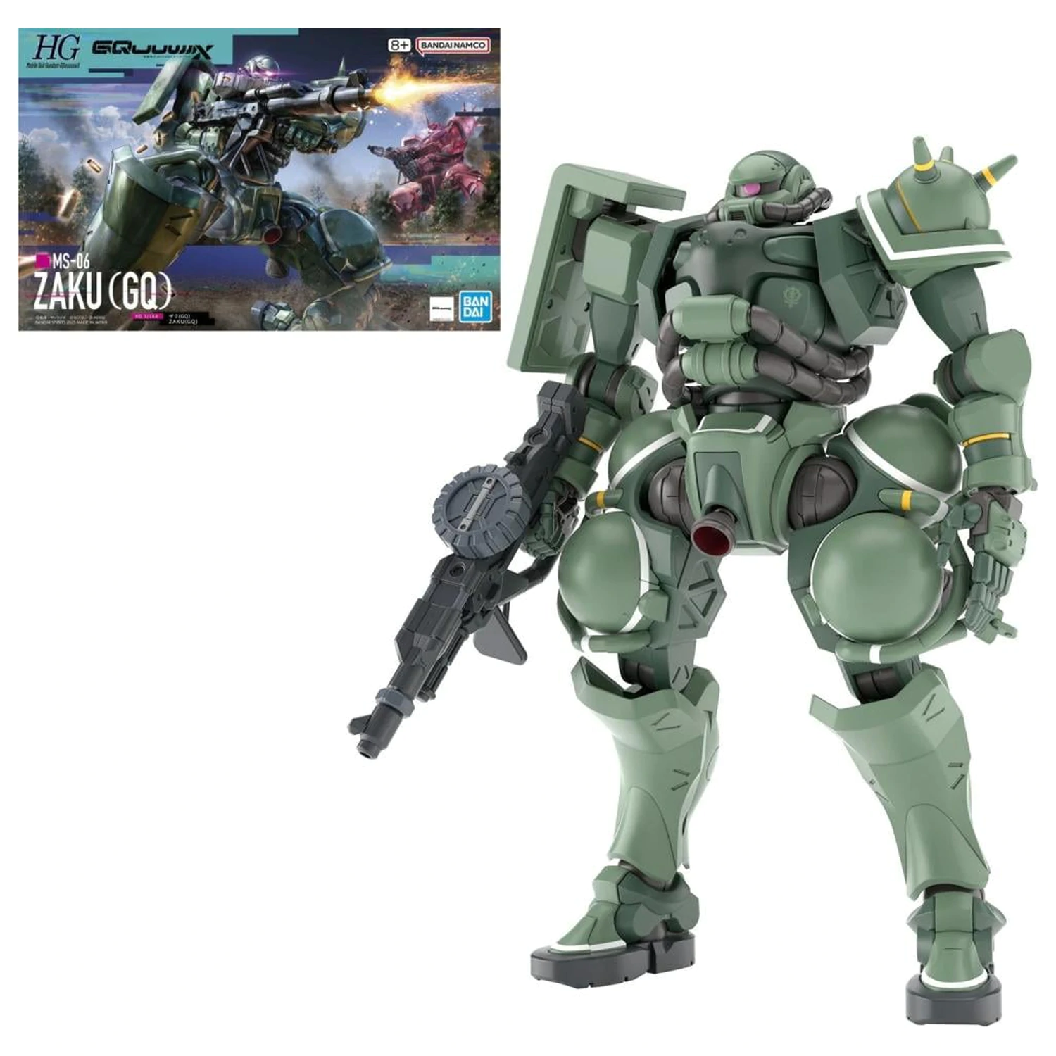 GUNDAM HG 1/144 Zaku (GQ) Modellbausatz Produktfoto
