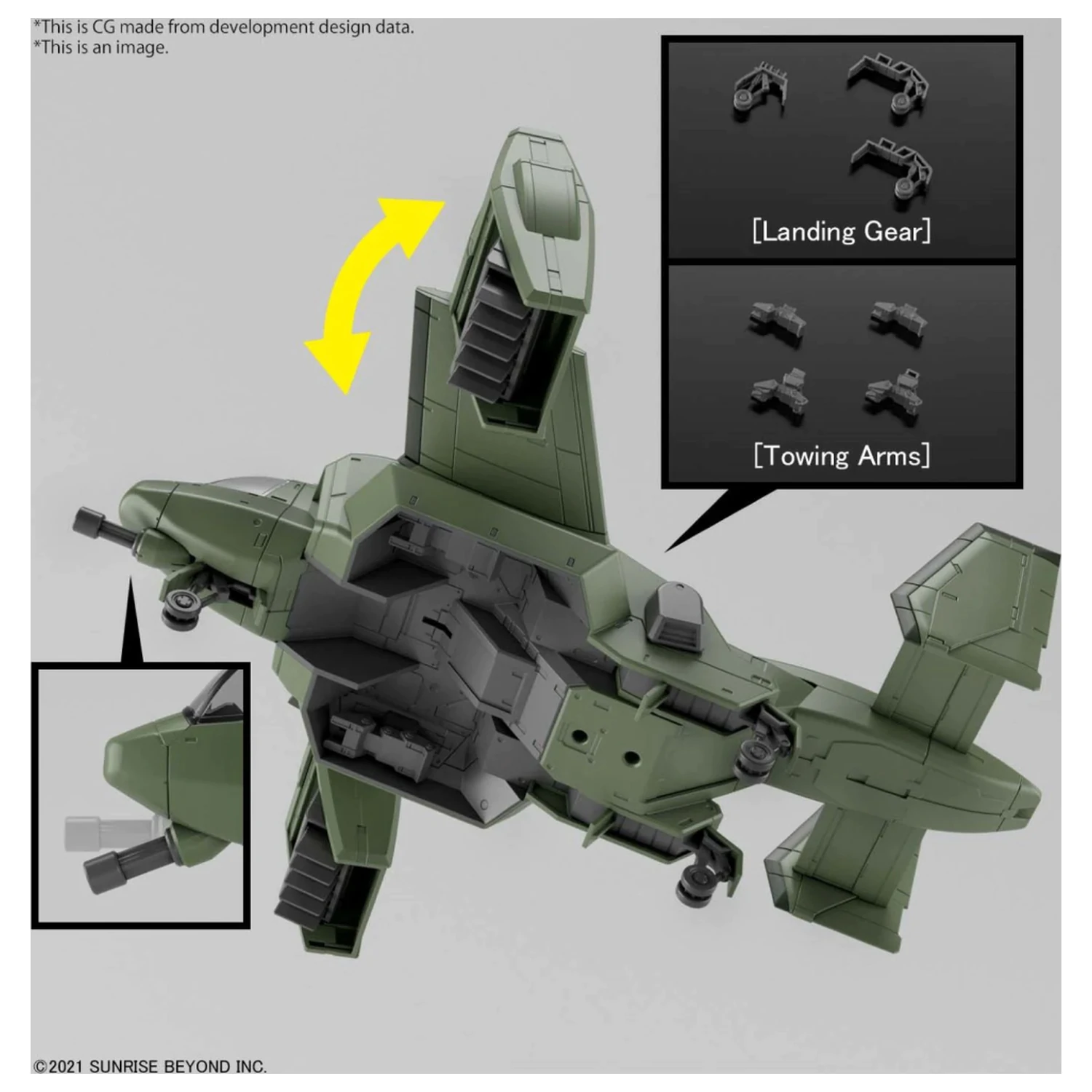 Gundam HG 1/72 V-33 Stork Carrier Modell Bausatz Produktfoto