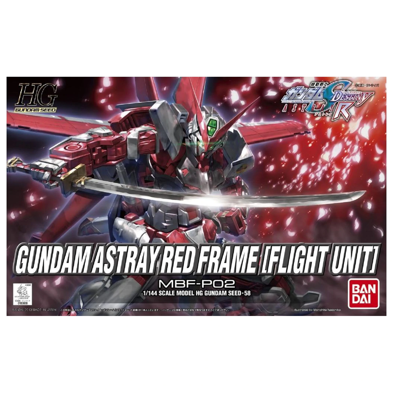Gundam HG Gundam Astray Red Frame Flight Unit 1/144 Modell Bausatz Produktfoto