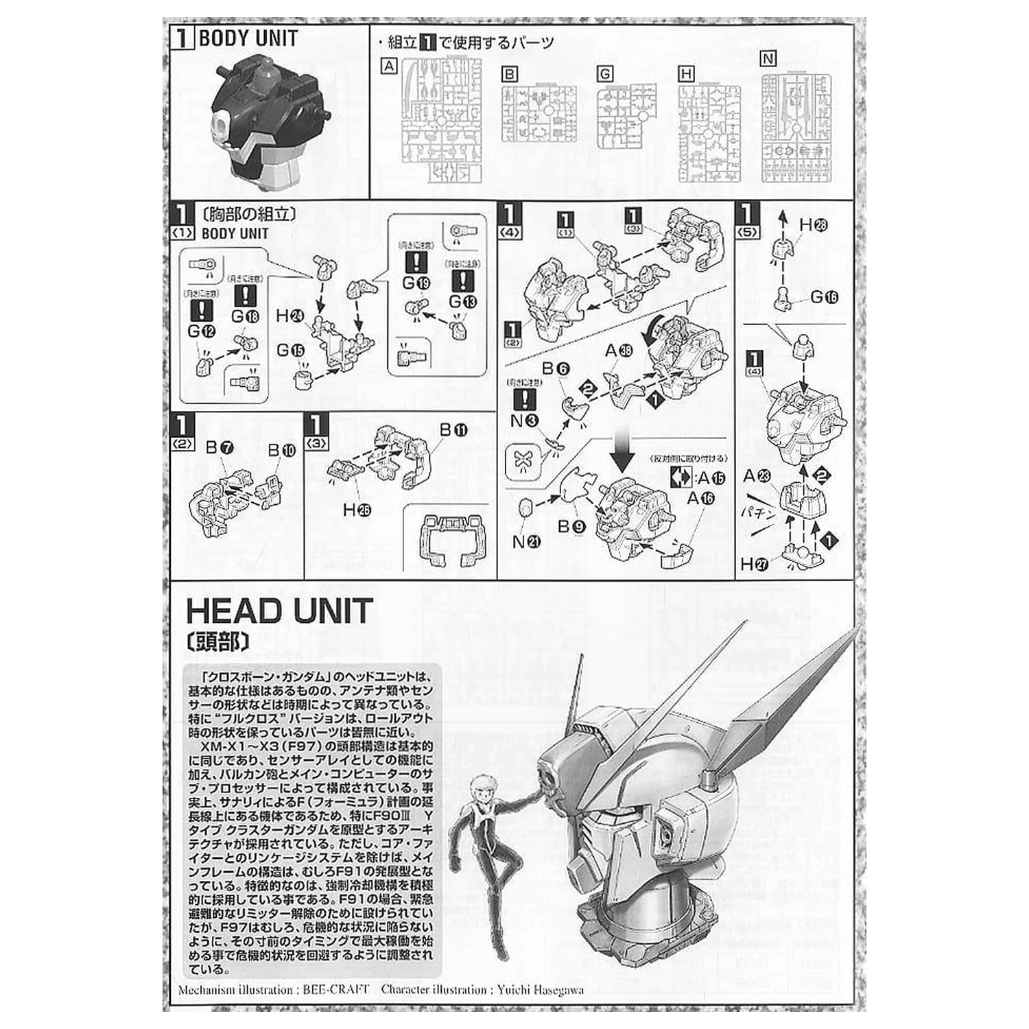 GUNDAM MG 1/100 Crossbone Full Cloth Gundam Modellbausatz Produktfoto