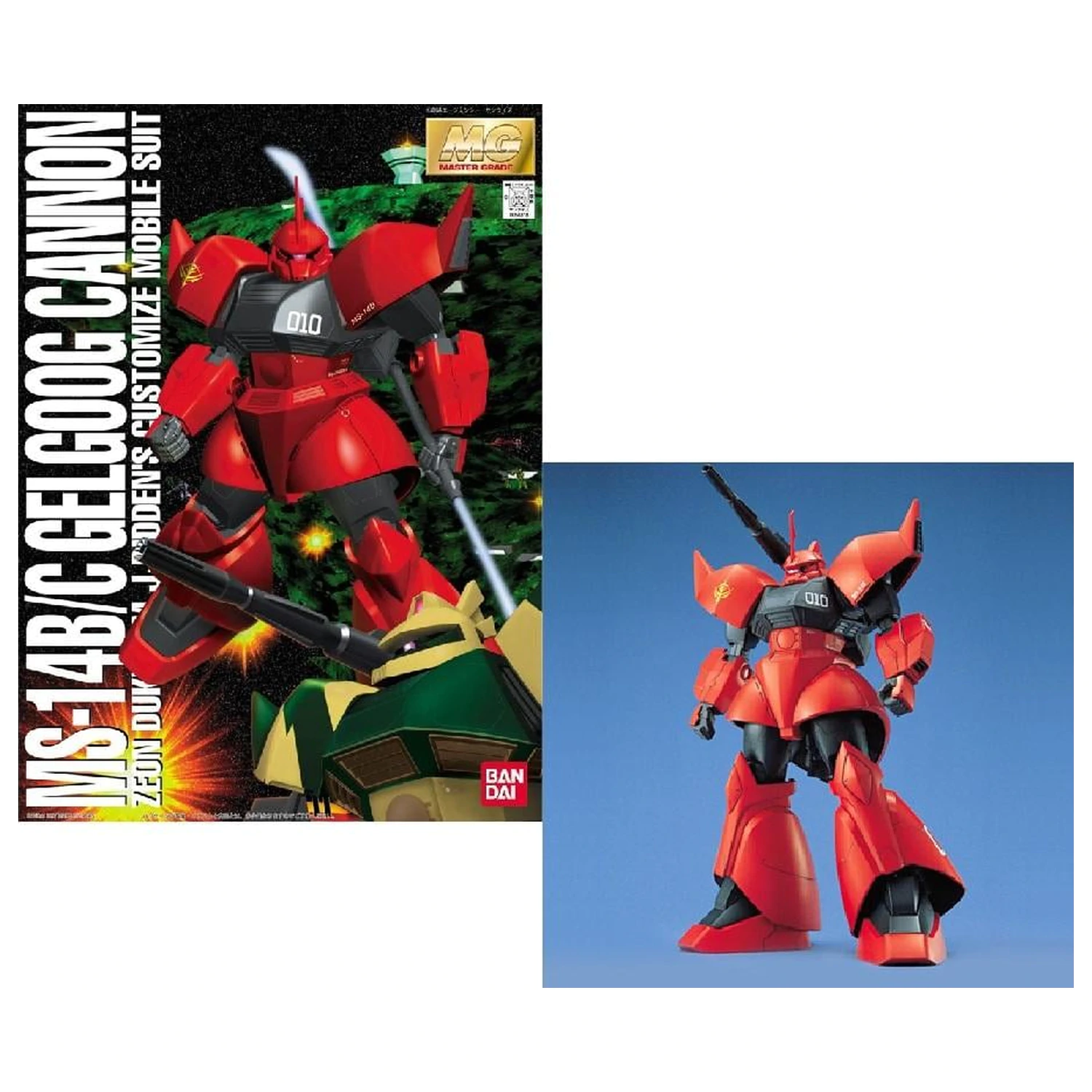Gundam MG 1/100 Gelgoog Cannon Modellbausatz Produktfoto