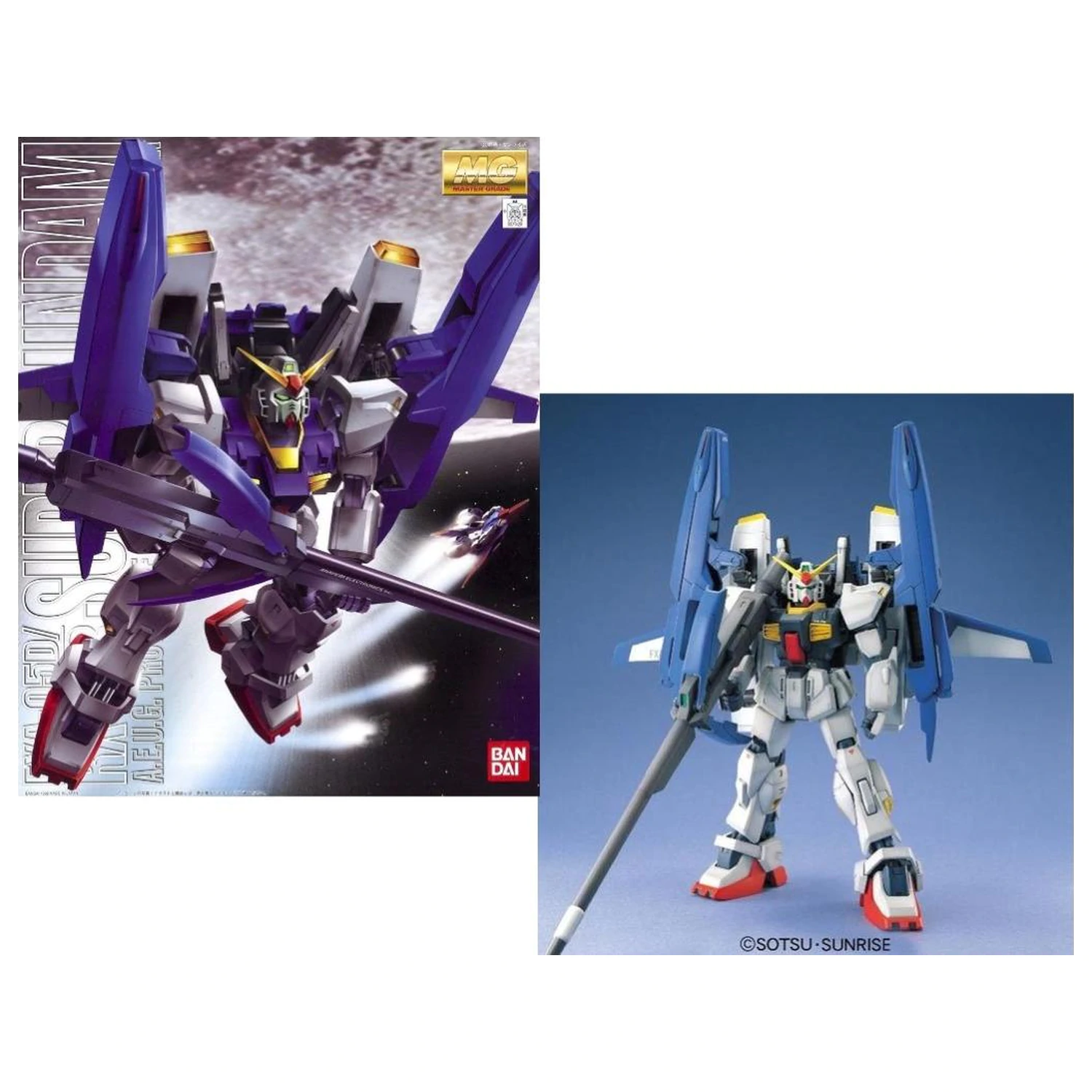 Gundam MG 1/100 Super Gundam Modellbausatz Produktfoto