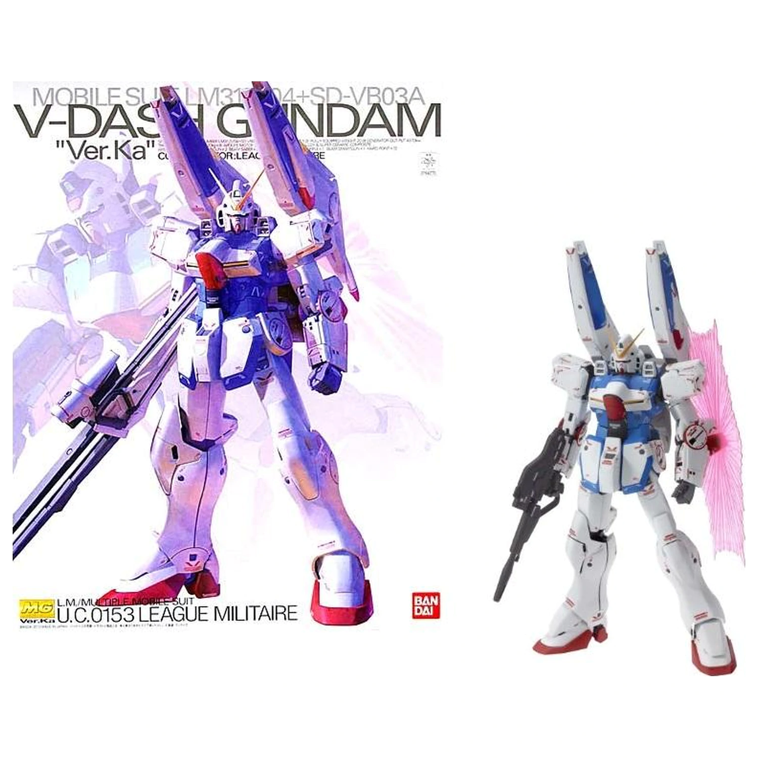 GUNDAM MG 1/100 V-Dash Gundam Ver. Ka Modell Bausatz Produktfoto