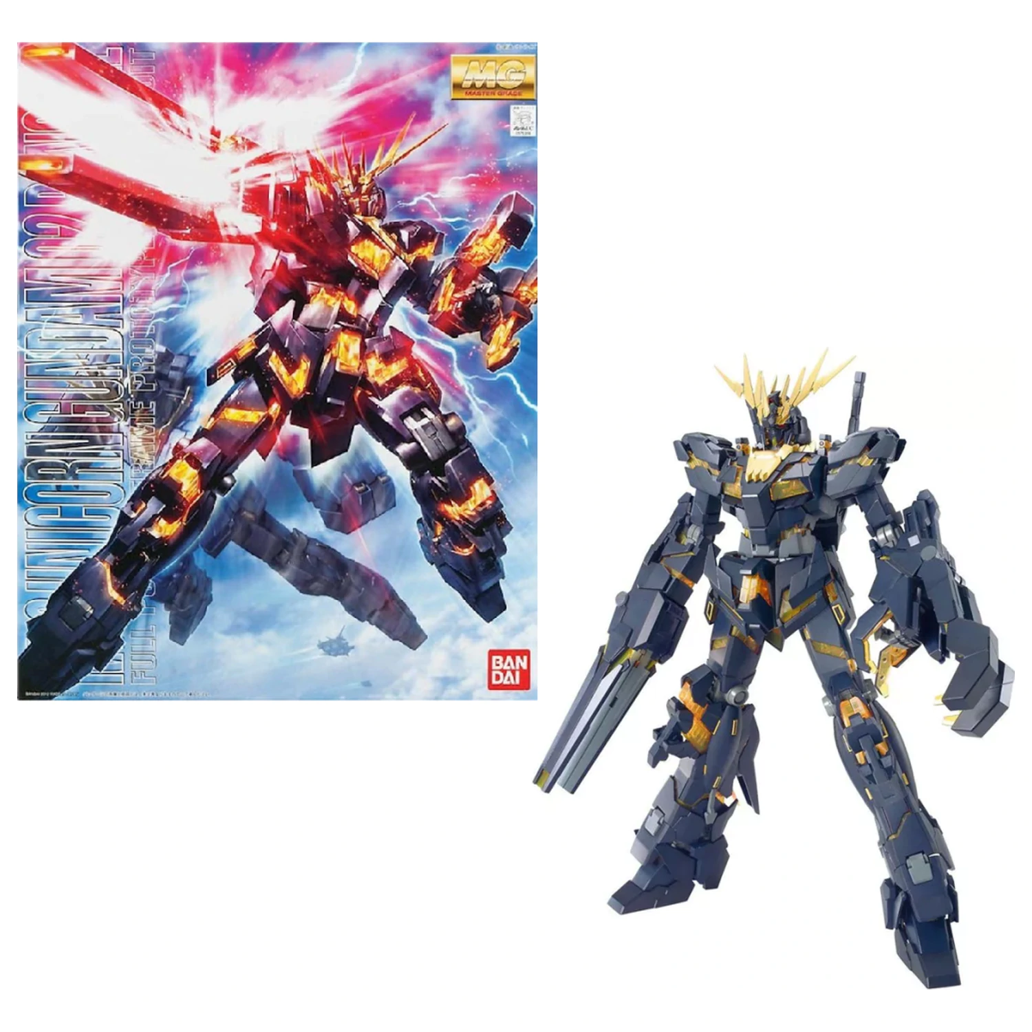 Gundam Modellbausatz Master Grade Unicorn Gundam 02 Banshee 18 cm Produktfoto