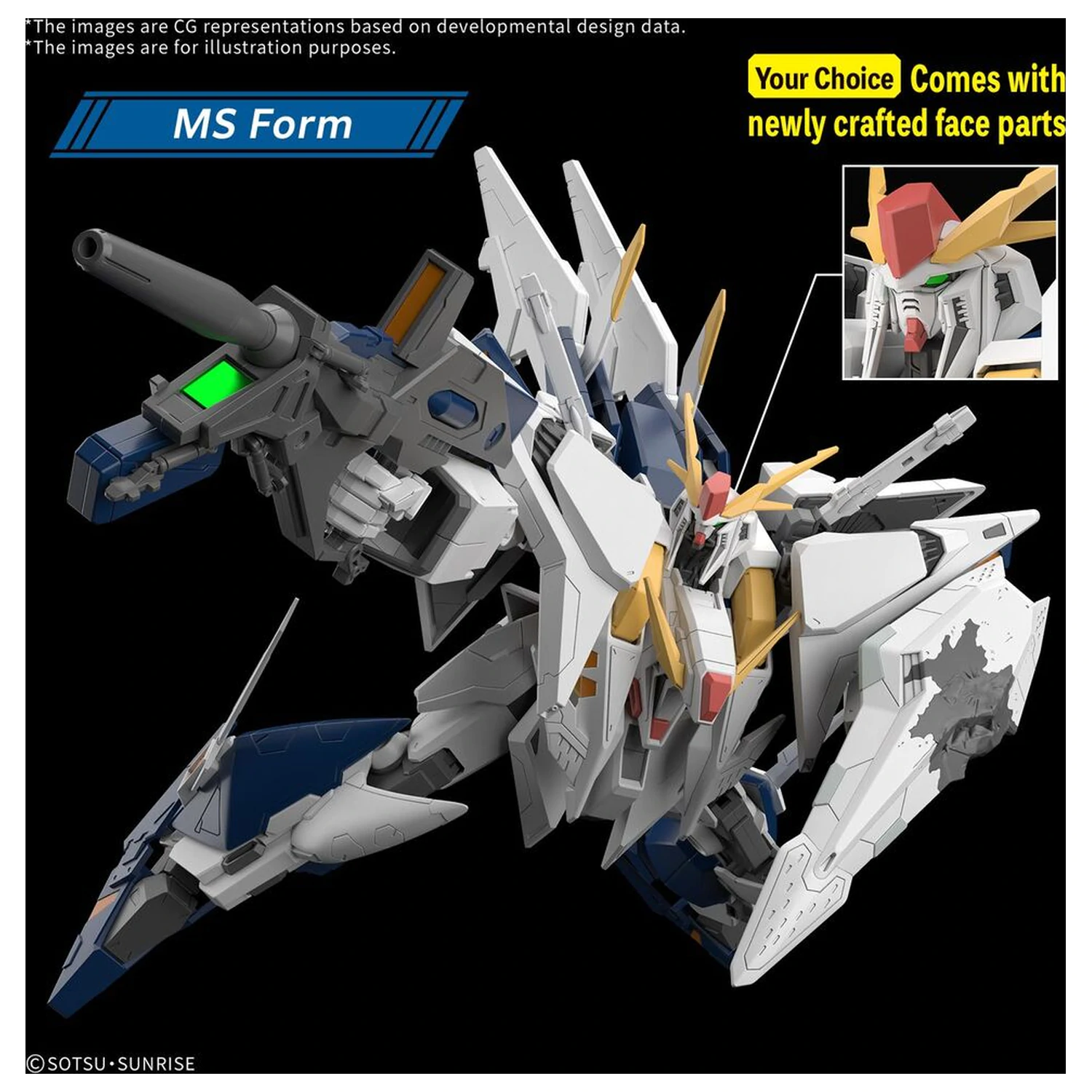 Gundam MSG: Hathaway: The Sorcery of Nymph Circe HG 1/144 XI Gundam Hathaway Nymph Modellbausatz Produktfoto