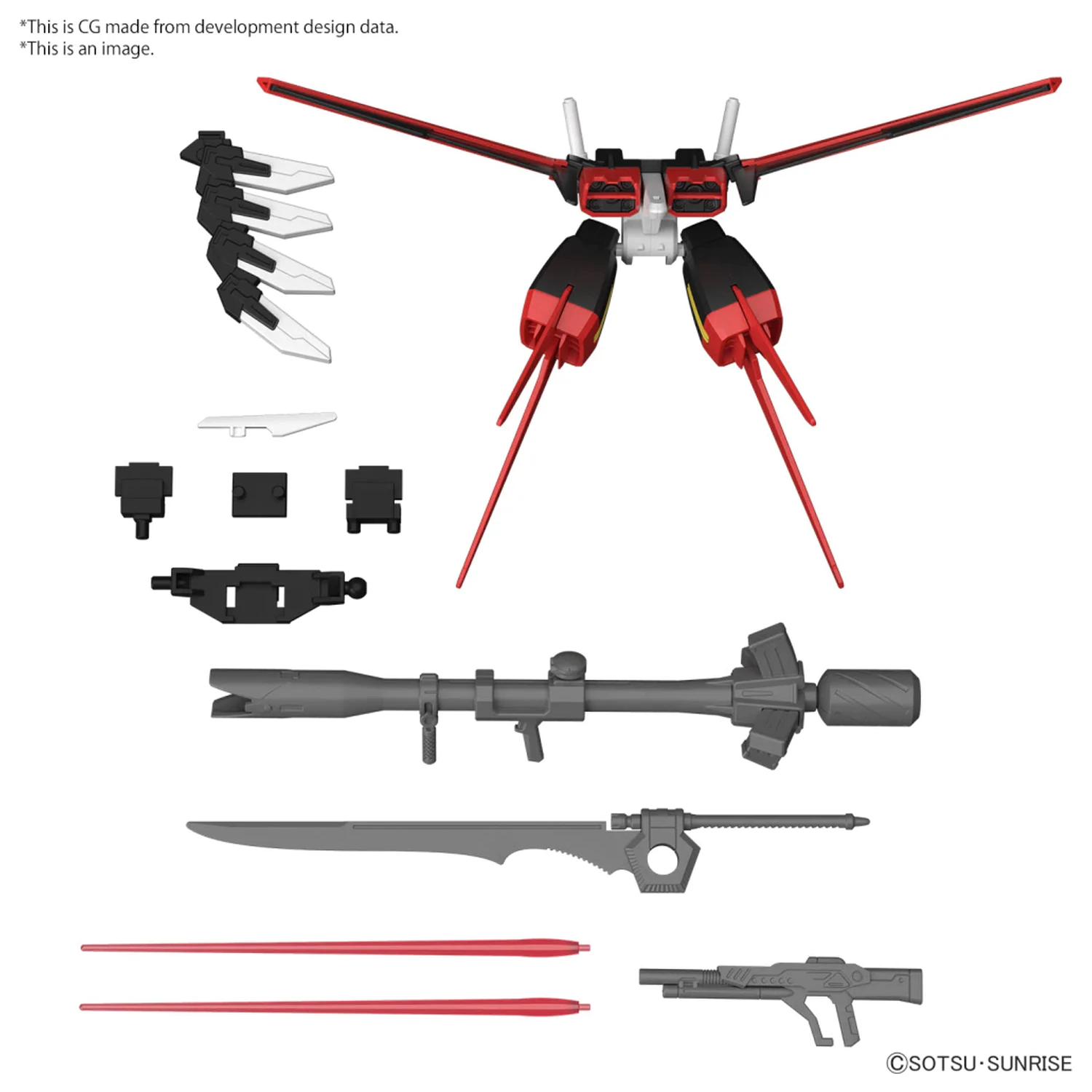 GUNDAM Optionale Teile Set Gunpla 01 (Aile Striker) Modellbausatz Produktfoto
