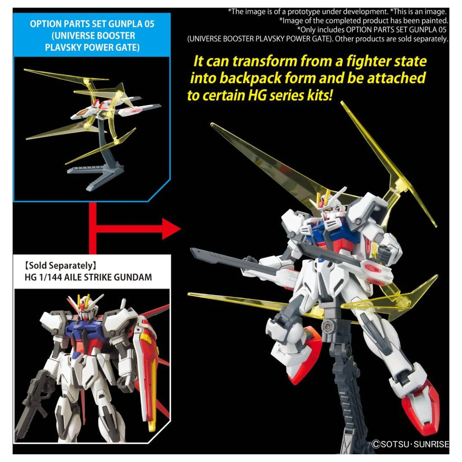 Gundam Option Parts Set Gunpla 05 (Universe Booster) Modellbausatz Produktfoto