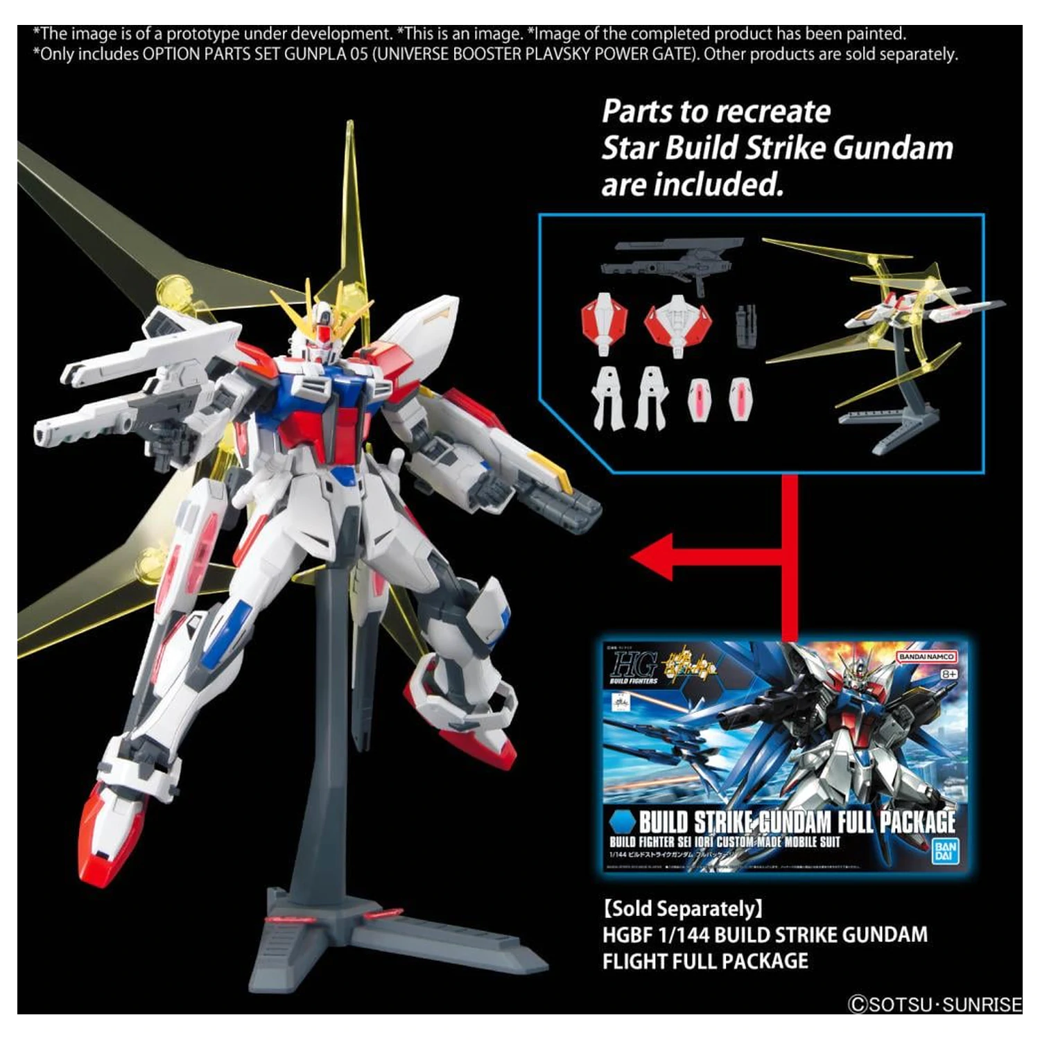 Gundam Option Parts Set Gunpla 05 (Universe Booster) Modellbausatz Produktfoto