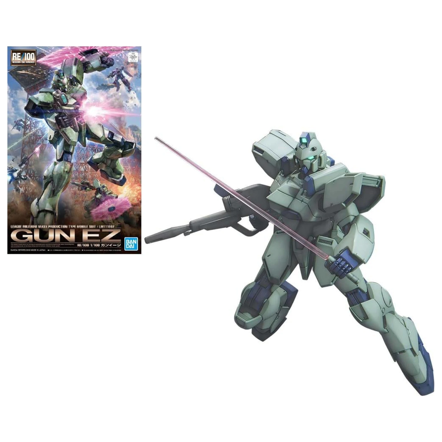 Gundam RE/100 1/100 Gun-EZ Modellbausatz Produktfoto
