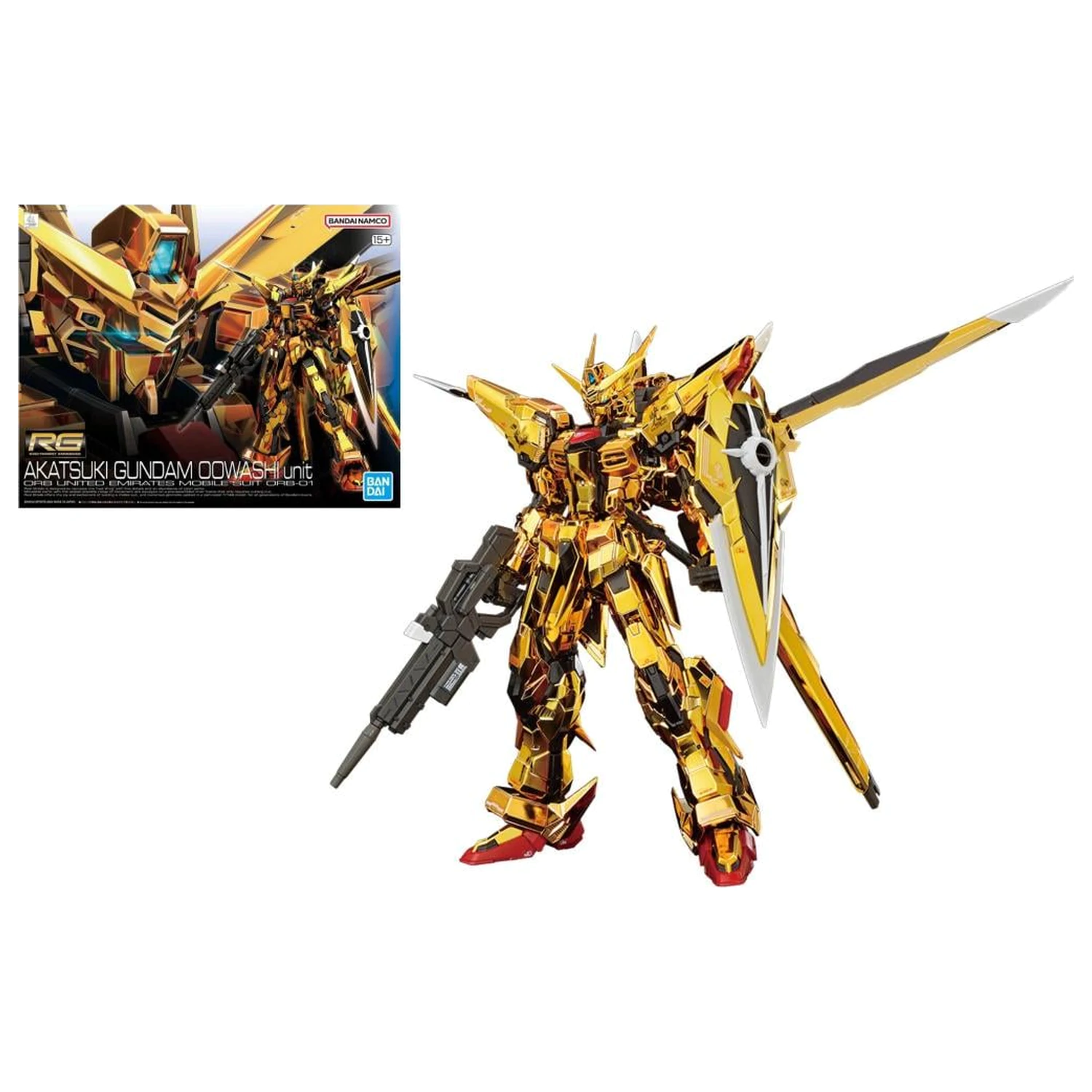 Gundam RG 1/144 Akatsuki Gundam Oowashi Einheit Modellbausatz Produktfoto