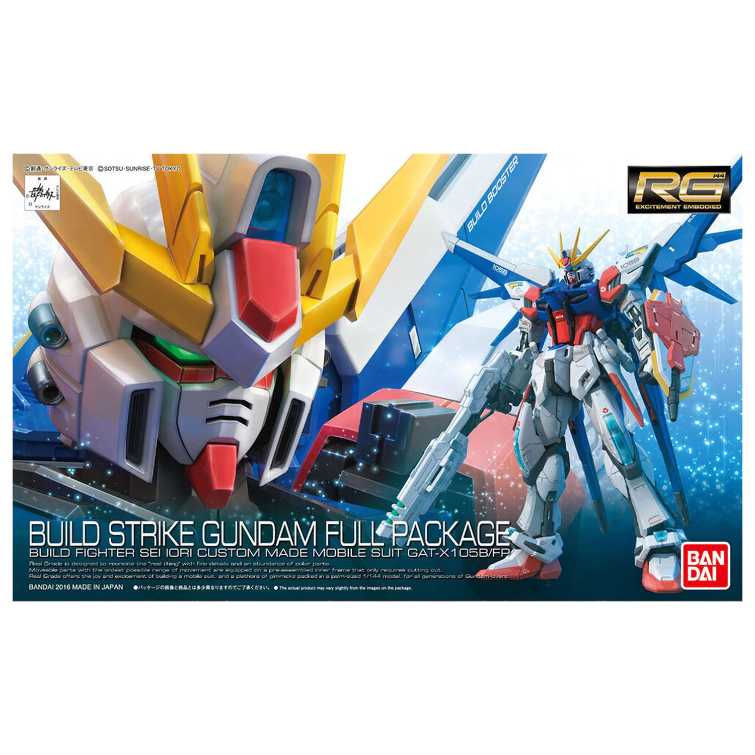 Modellbausatz RG 1/144 Build Strike Gundam Full Package Produktfoto