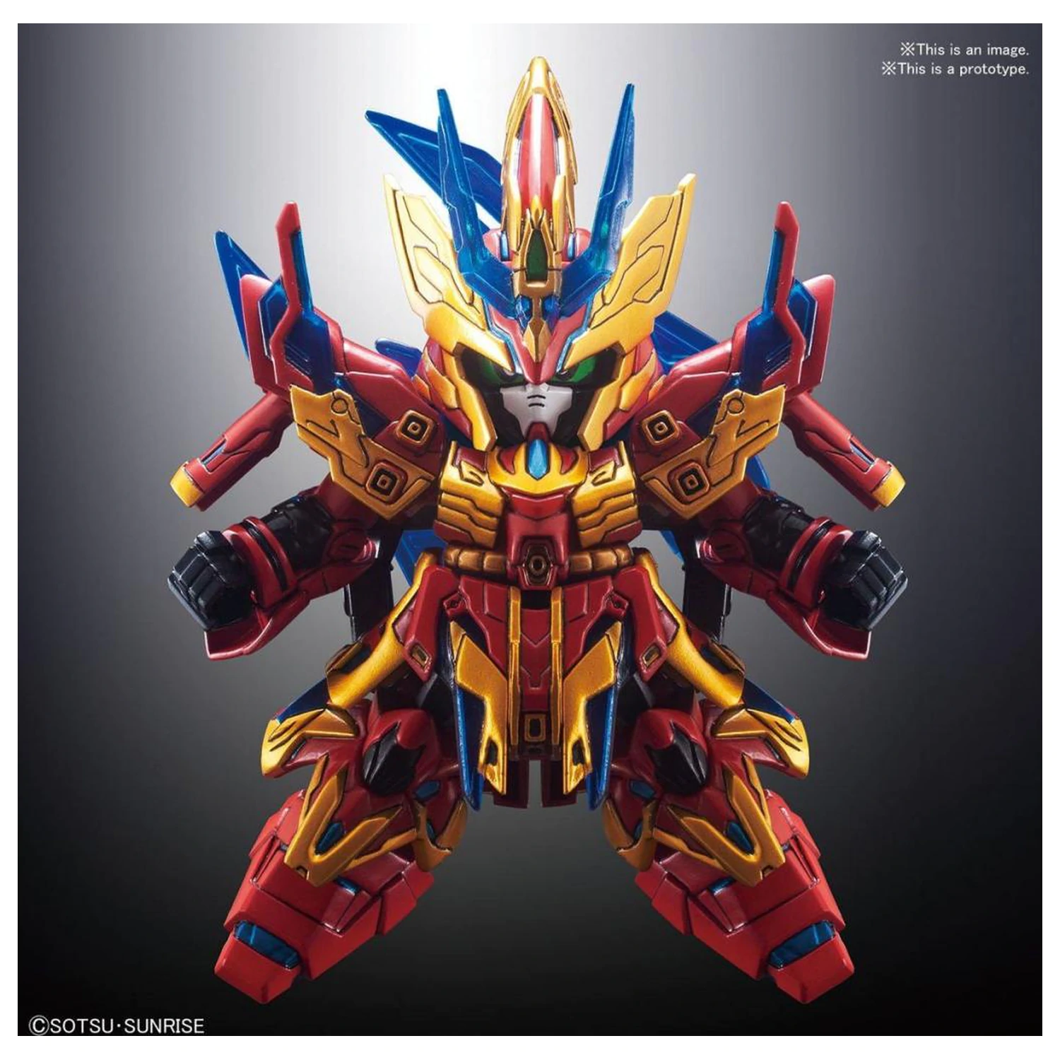 Gundam SD Sangoku Soketsuden Zhang Liao Sazabi Modell Bausatz Produktfoto