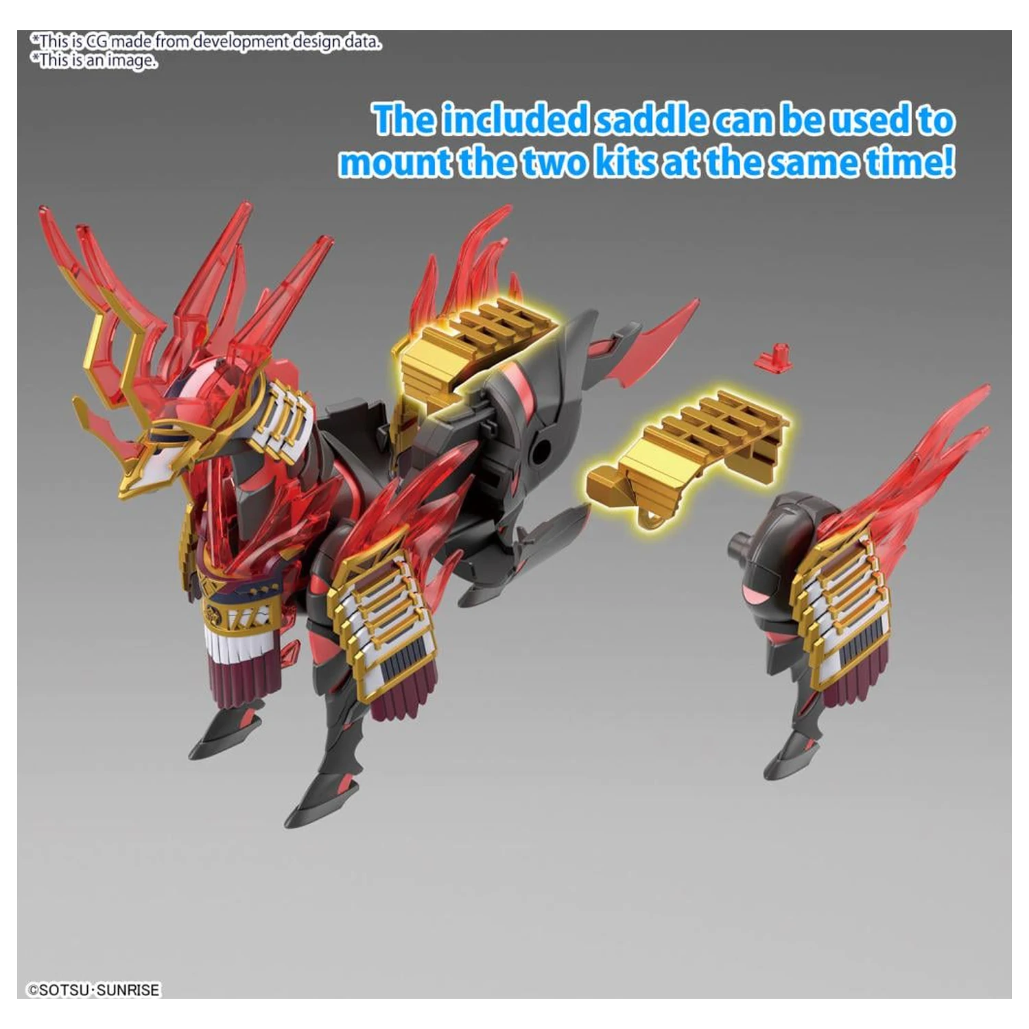 GUNDAM SDW Heroes Nobunaga's War Horse Modellbausatz Produktfoto