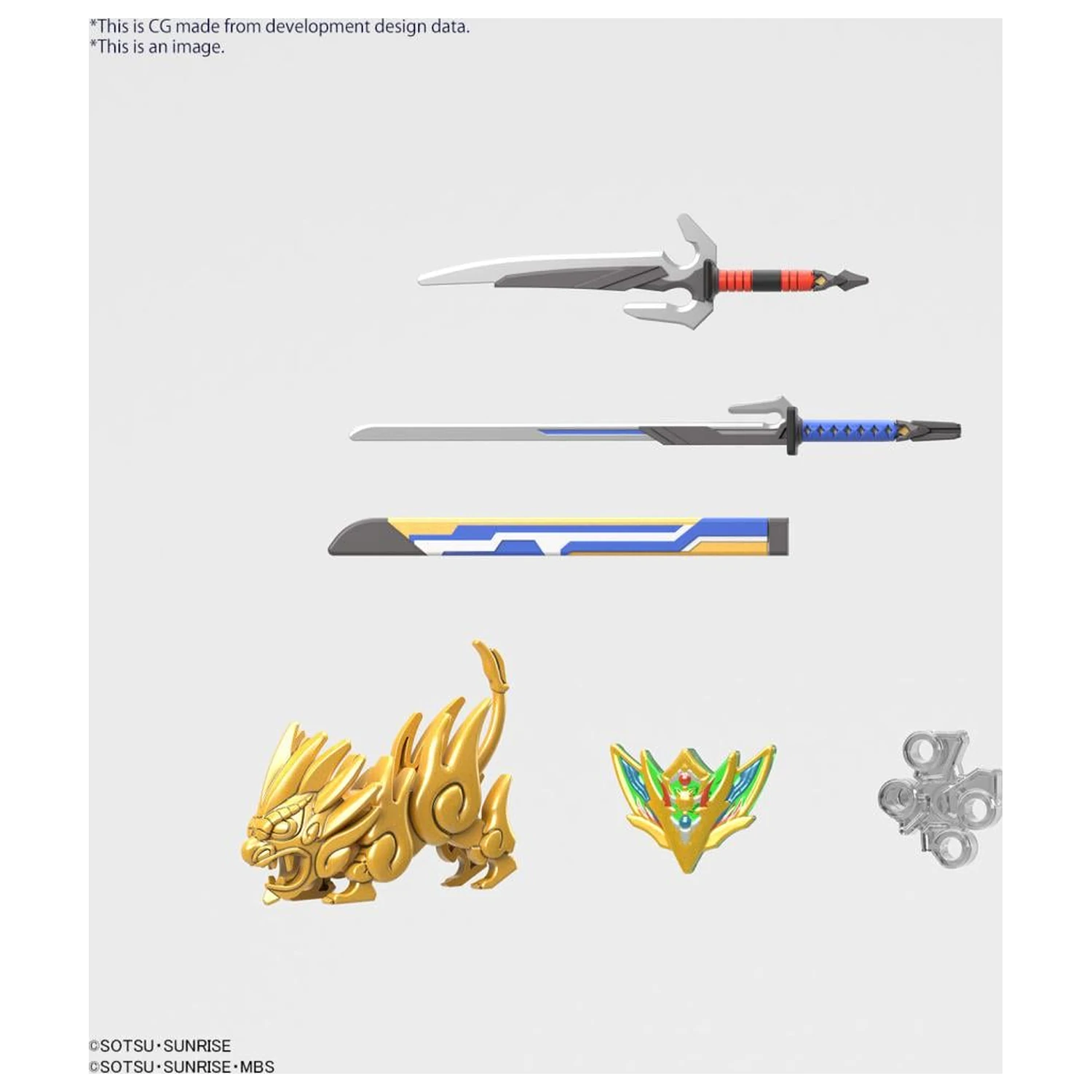 GUNDAM SDW Heroes Onmitsu Gundam Aerial Modellbausatz Produktfoto