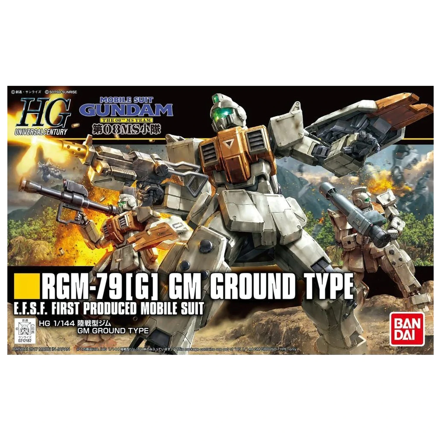 Gundam The 08th MS Team RX-79G Gundam Ground Type Mobile Suit Modellbausatz HG 1/144 Produktfoto