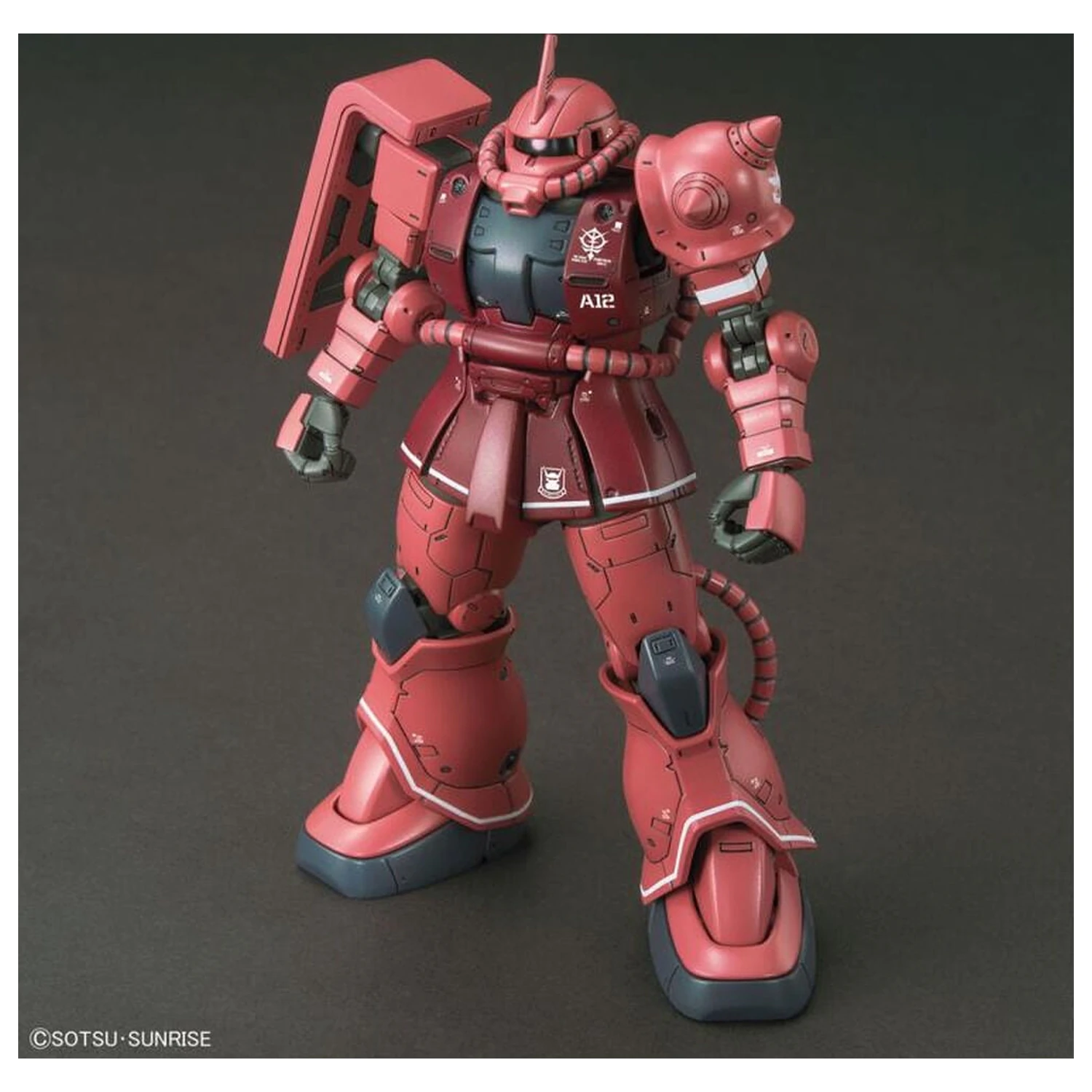 Gundam The Origin MS-06S Zaku II Char Aznable Red Comet Ver. Modellbausatz Modell HG 1/144 Produktfoto