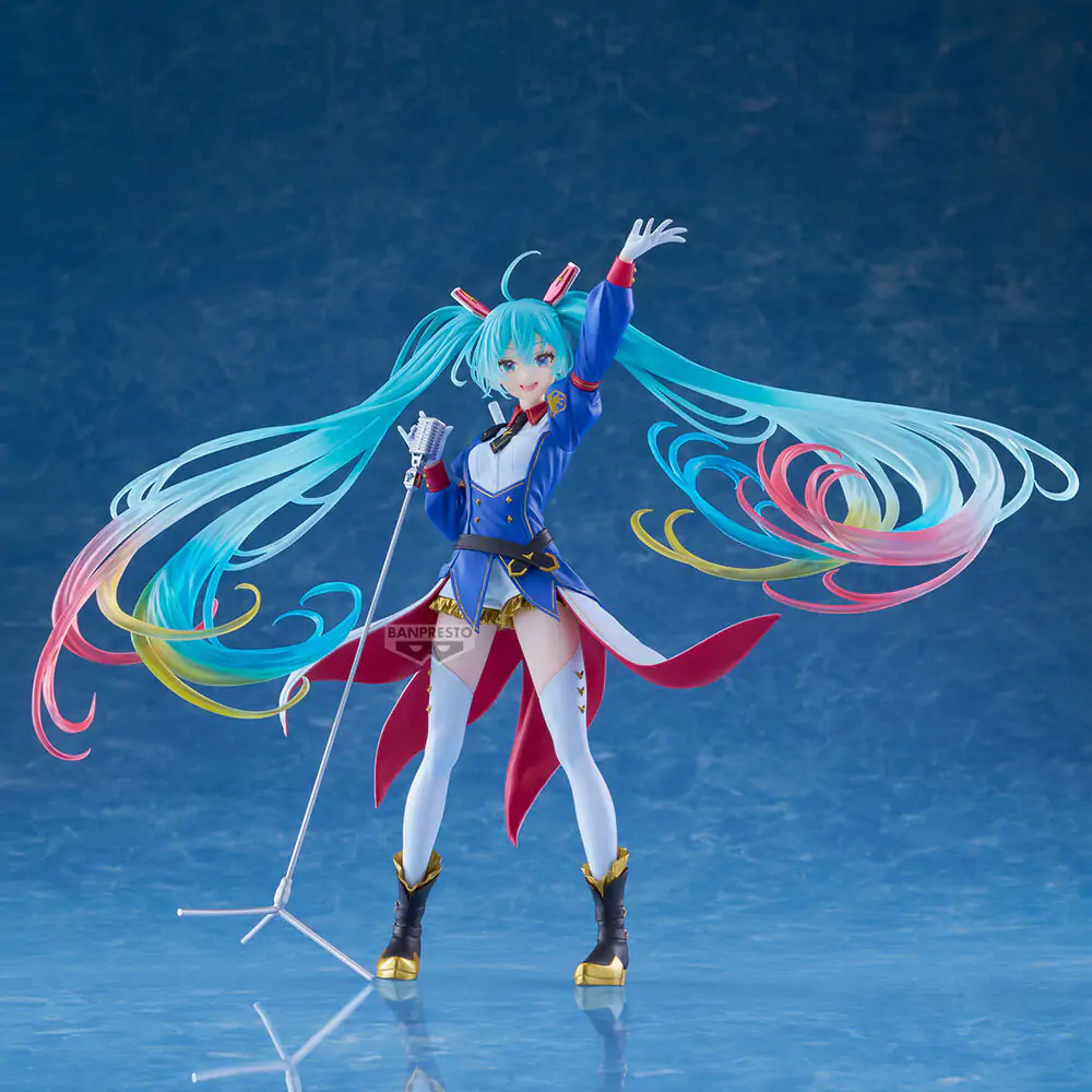 Gundam x Hatsune Miku 45th Anniversary Gundam Collaboration Banpresto Evolve Figur 21 cm Produktfoto