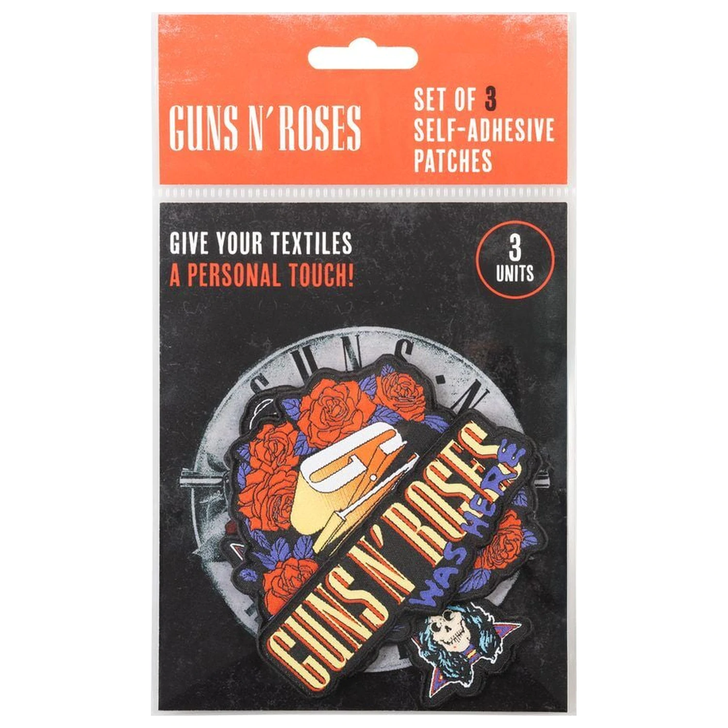 Guns N Roses 3er-Set Aufnäher Produktfoto