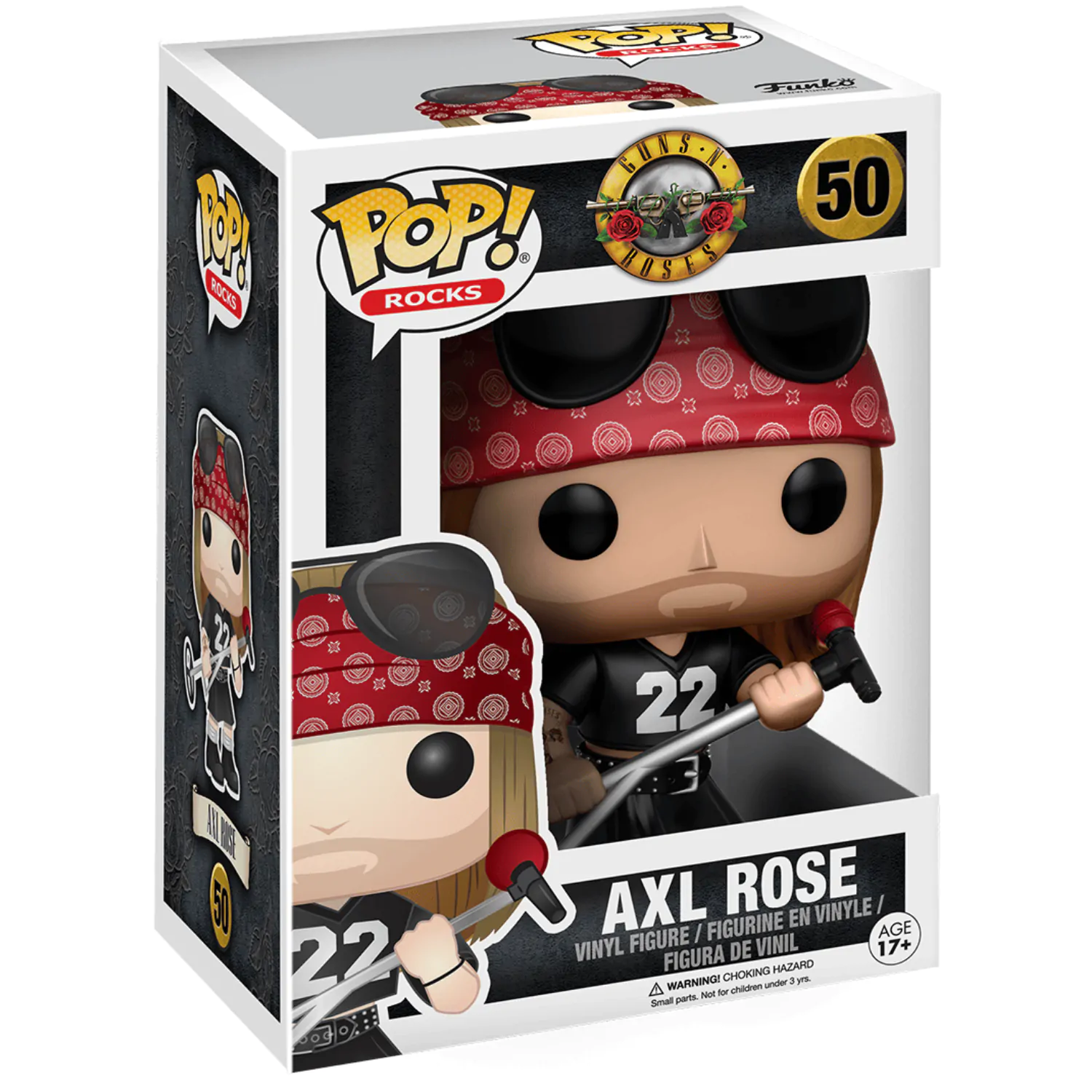 Guns N´ Roses POP! Rocks Vinyl Figur Axl Rose 9 cm Produktfoto