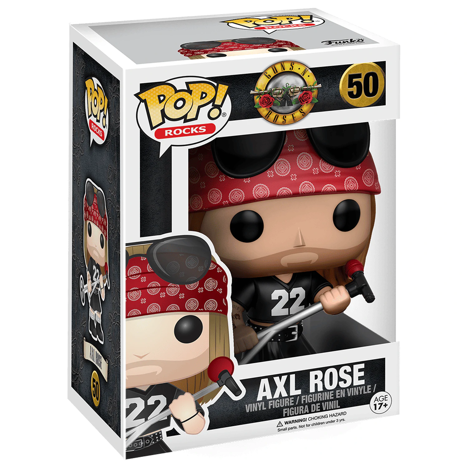 Guns N´ Roses POP! Rocks Vinyl Figur Axl Rose 9 cm Produktfoto