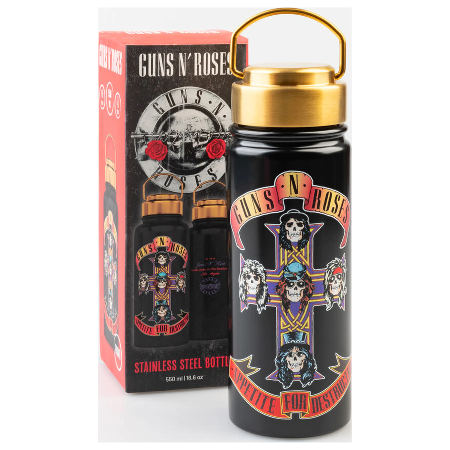 Guns N Roses Edelstahlflasche 500ml Produktfoto