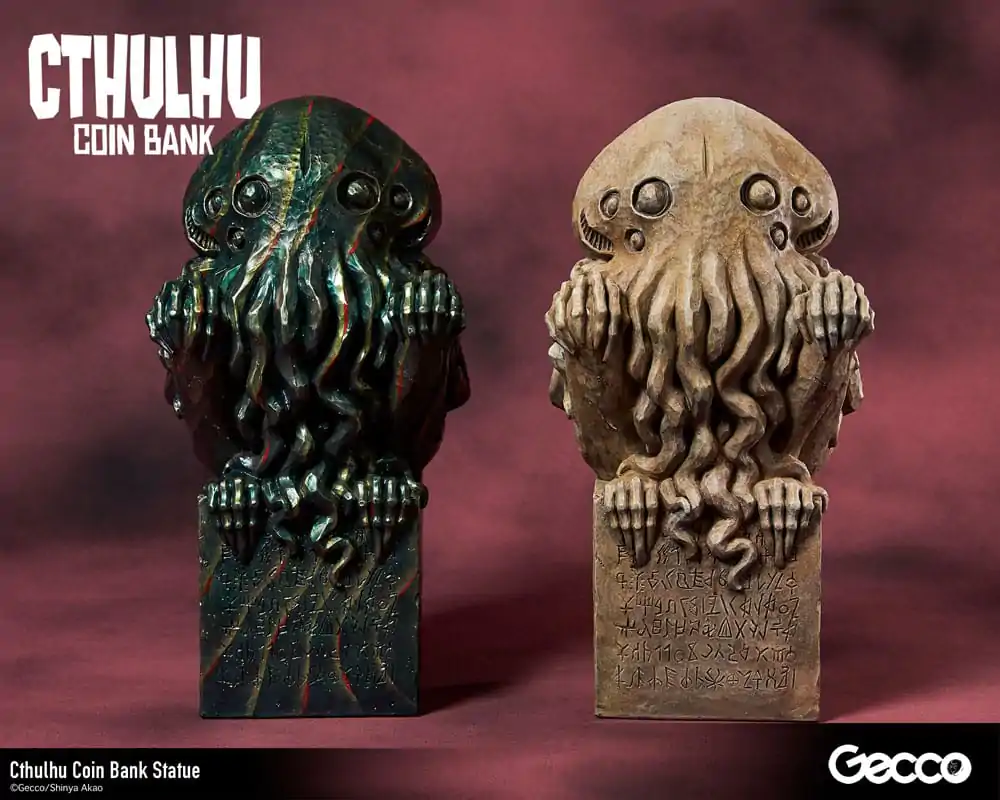 H.P. Lovecraft Cthulhu Mythos Spardosen Statue Cthulhu (Original Color) 24 cm Produktfoto