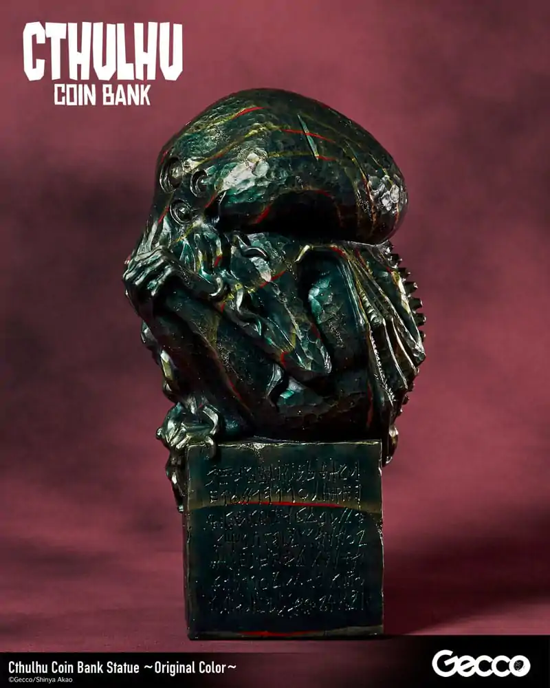 H.P. Lovecraft Cthulhu Mythos Spardosen Statue Cthulhu (Original Color) 24 cm Produktfoto