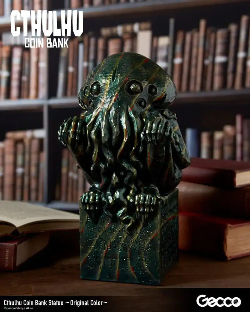 H.P. Lovecraft Cthulhu Mythos Spardosen Statue Cthulhu (Original Color) 24 cm Produktfoto