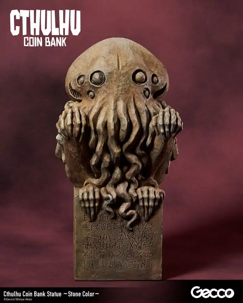 H.P. Lovecraft Cthulhu Mythos Spardosen Statue Cthulhu (Stone Color) 24 cm Produktfoto