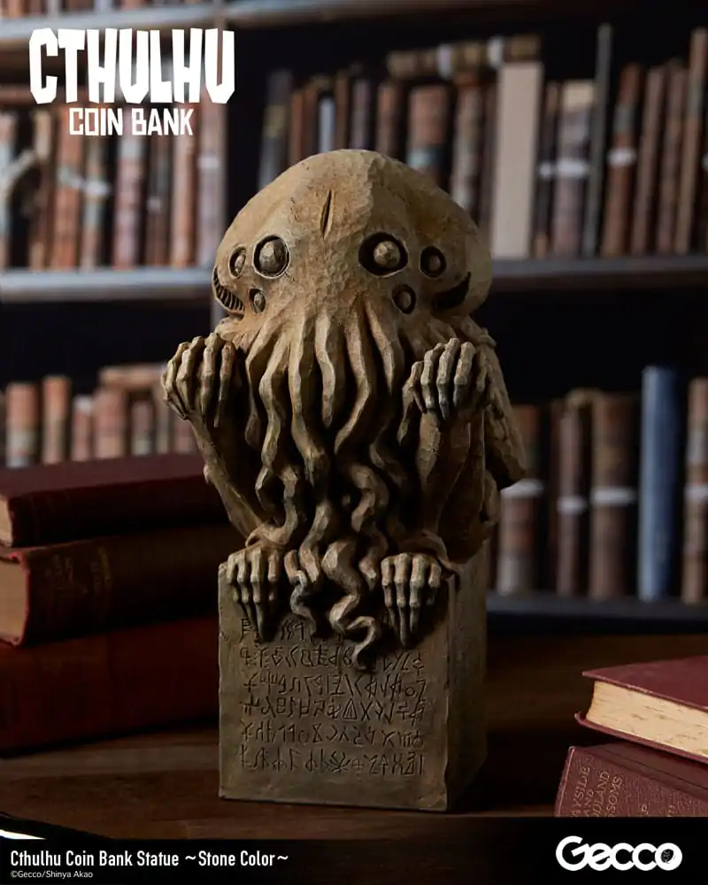 H.P. Lovecraft Cthulhu Mythos Spardosen Statue Cthulhu (Stone Color) 24 cm Produktfoto