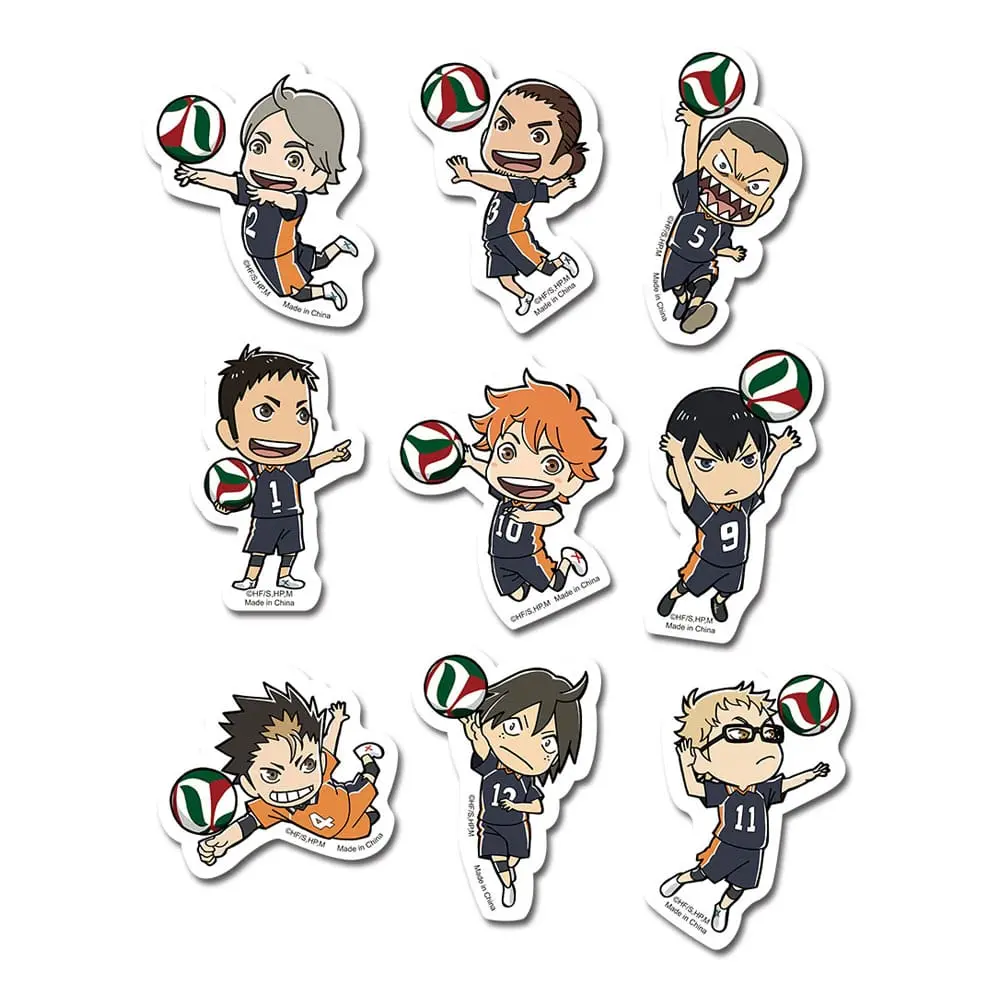 Haikyu!! Sticker Set Karasuno SD Die-Cut termékfotó