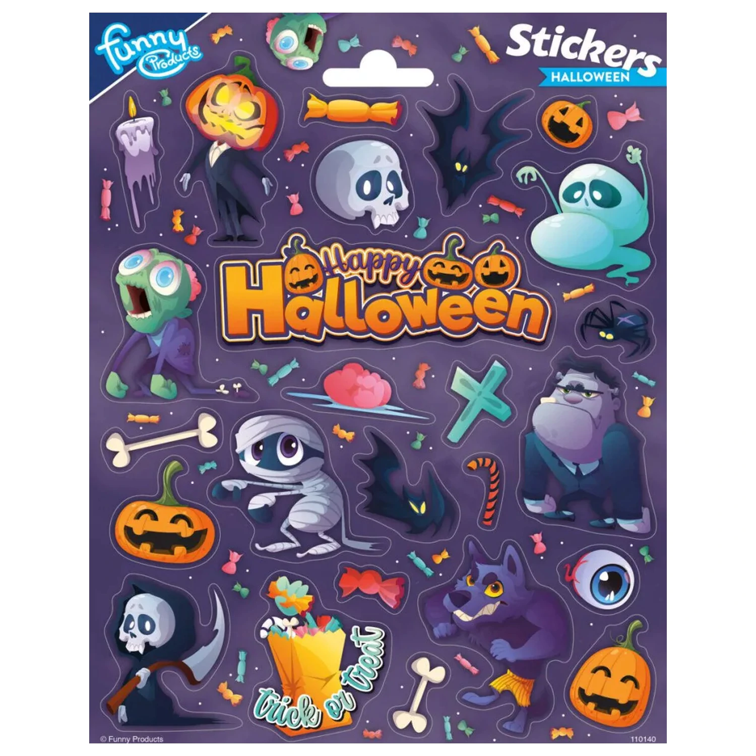 Halloween Monsters Aufkleber Produktfoto