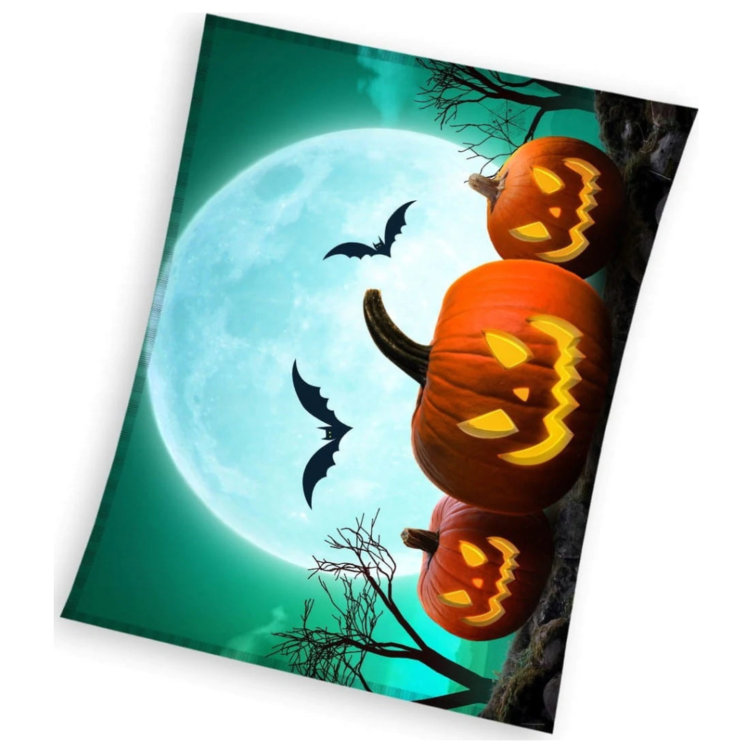 Halloween Moon Fleecedecke Produktfoto