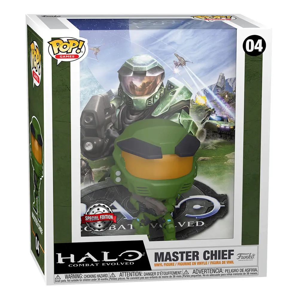 Halo POP! Game Cover Vinyl Figur Master Chief 9 cm Produktfoto