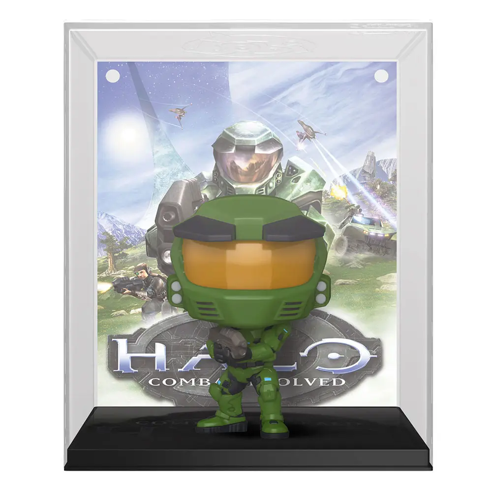 Halo POP! Game Cover Vinyl Figur Master Chief 9 cm Produktfoto