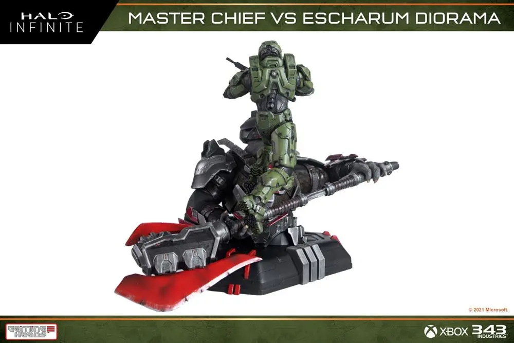 Halo: Infinite Statue 1/8 Master Chief vs. Escharum 31 cm Produktfoto