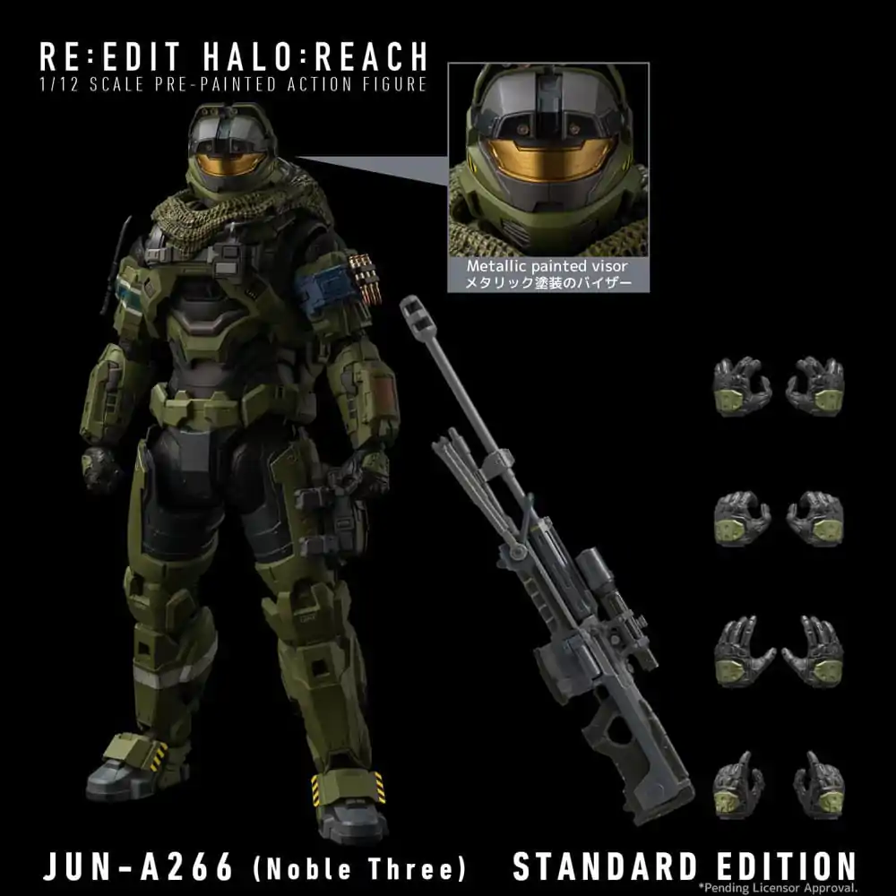 Halo:Reach Actionfigur 1/12 Jun-A266 (Noble Three) 17 cm Produktfoto