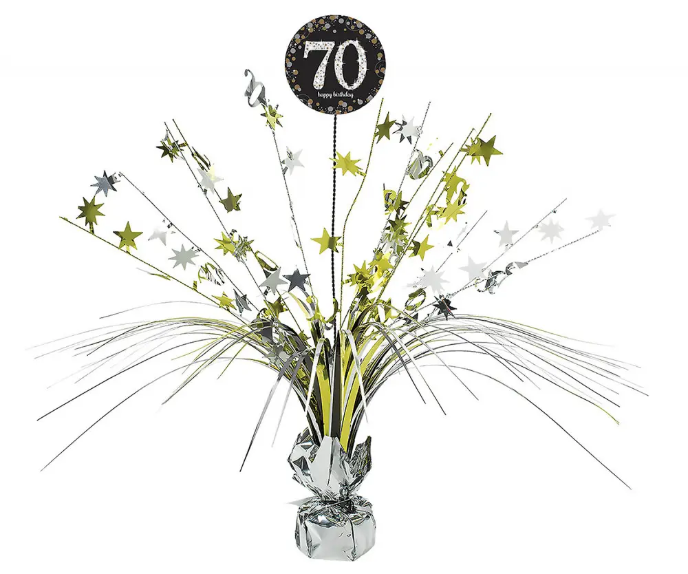 Happy Birthday Gold 70 Tischdekoration 18 in Produktfoto