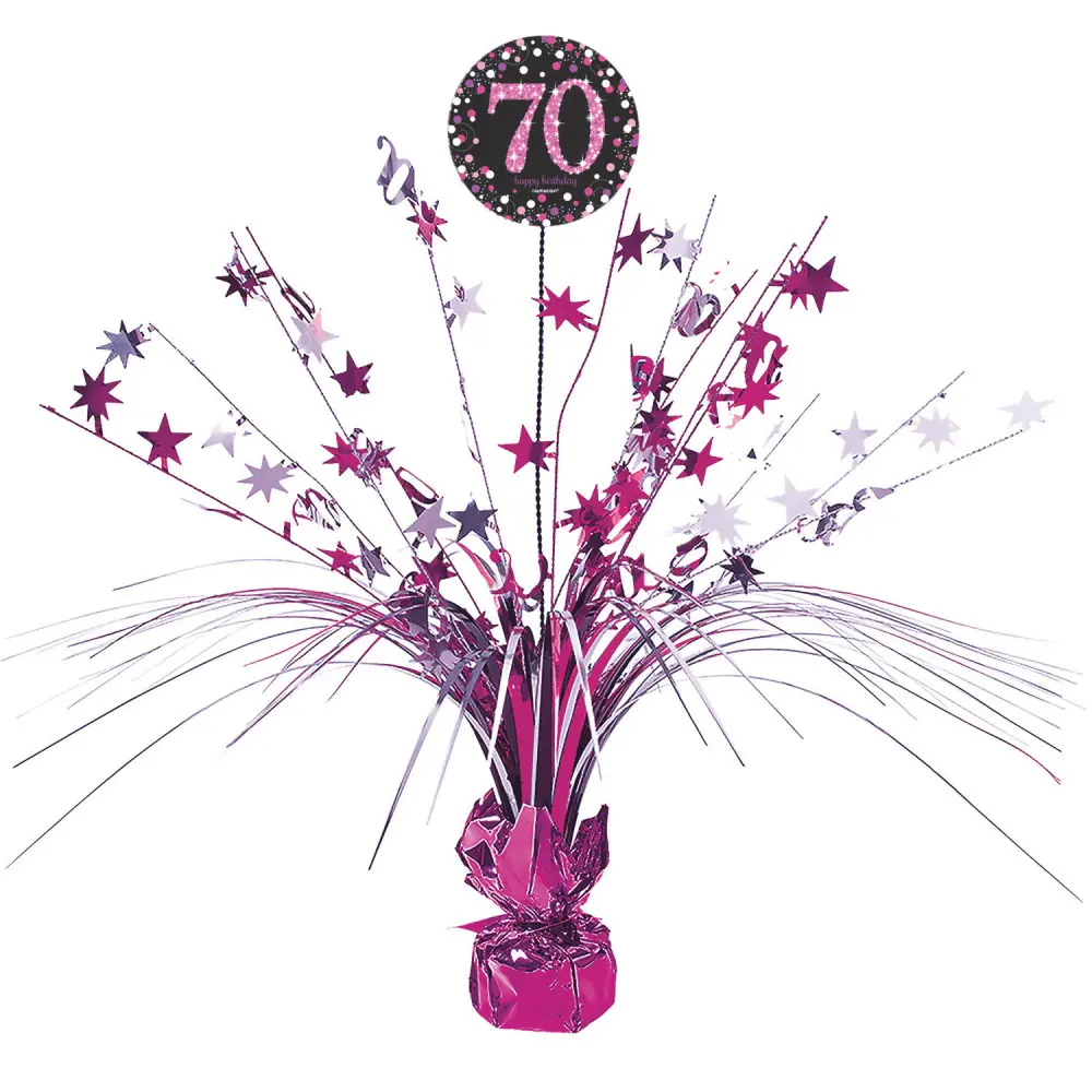 Happy Birthday Pink 70 Herzstück 18 Zoll Produktfoto