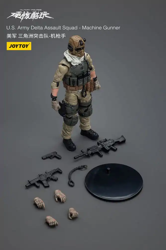Hardcore Coldplay Actionfigur 1/18 U.S. Army Delta Assault Squad Machine Gunner 11 cm Produktfoto
