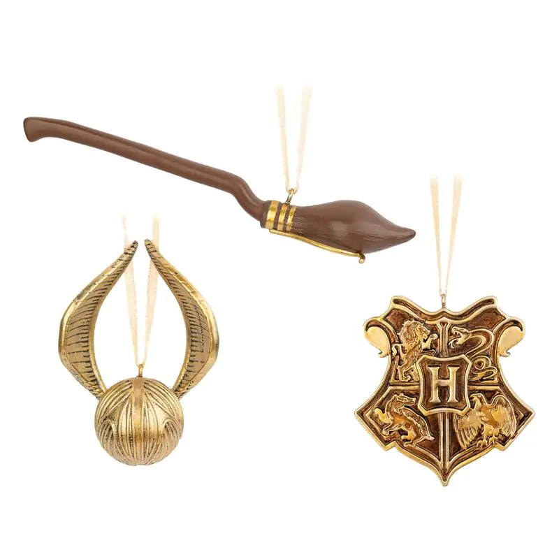 Harry Potter 3-er Pack Christbaumschmuck Produktfoto