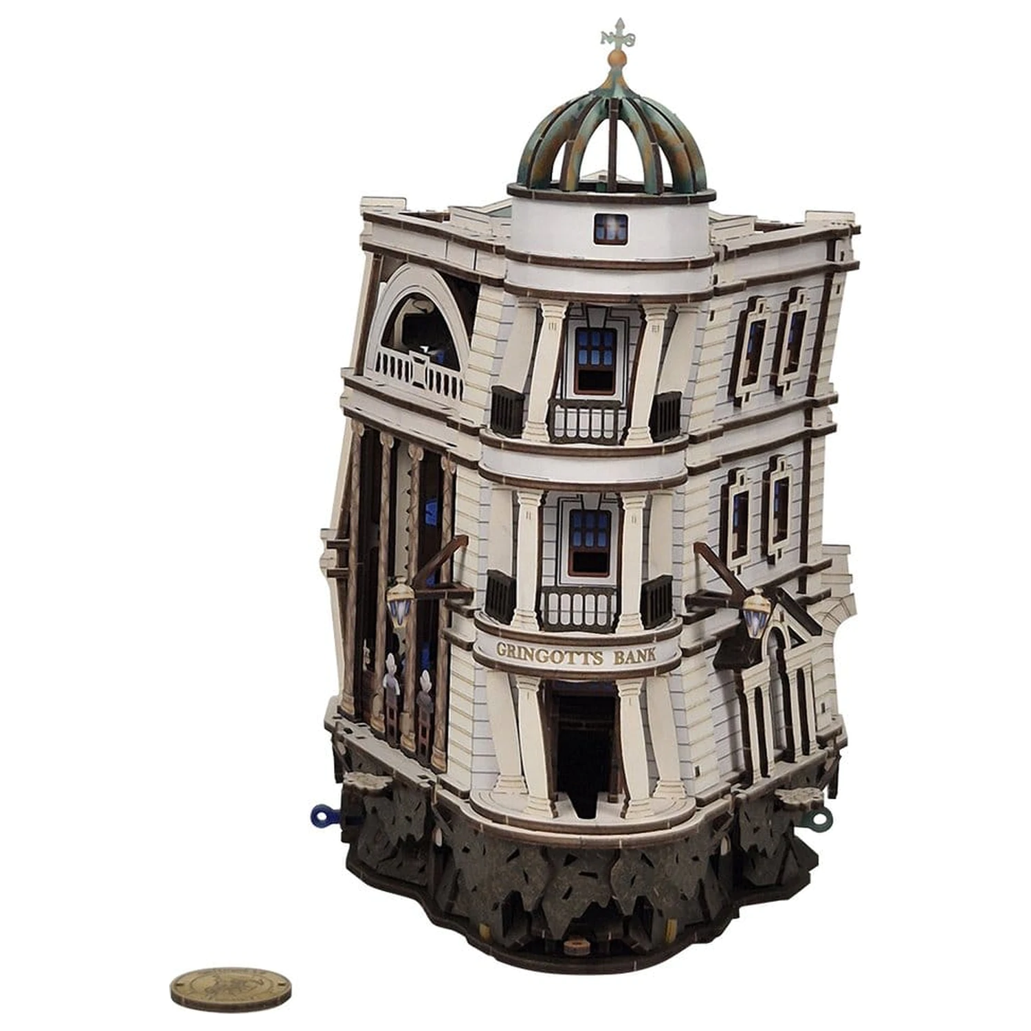 Harry Potter 3D Holzpuzzle Gringotts Bank Murmelbahn Produktfoto