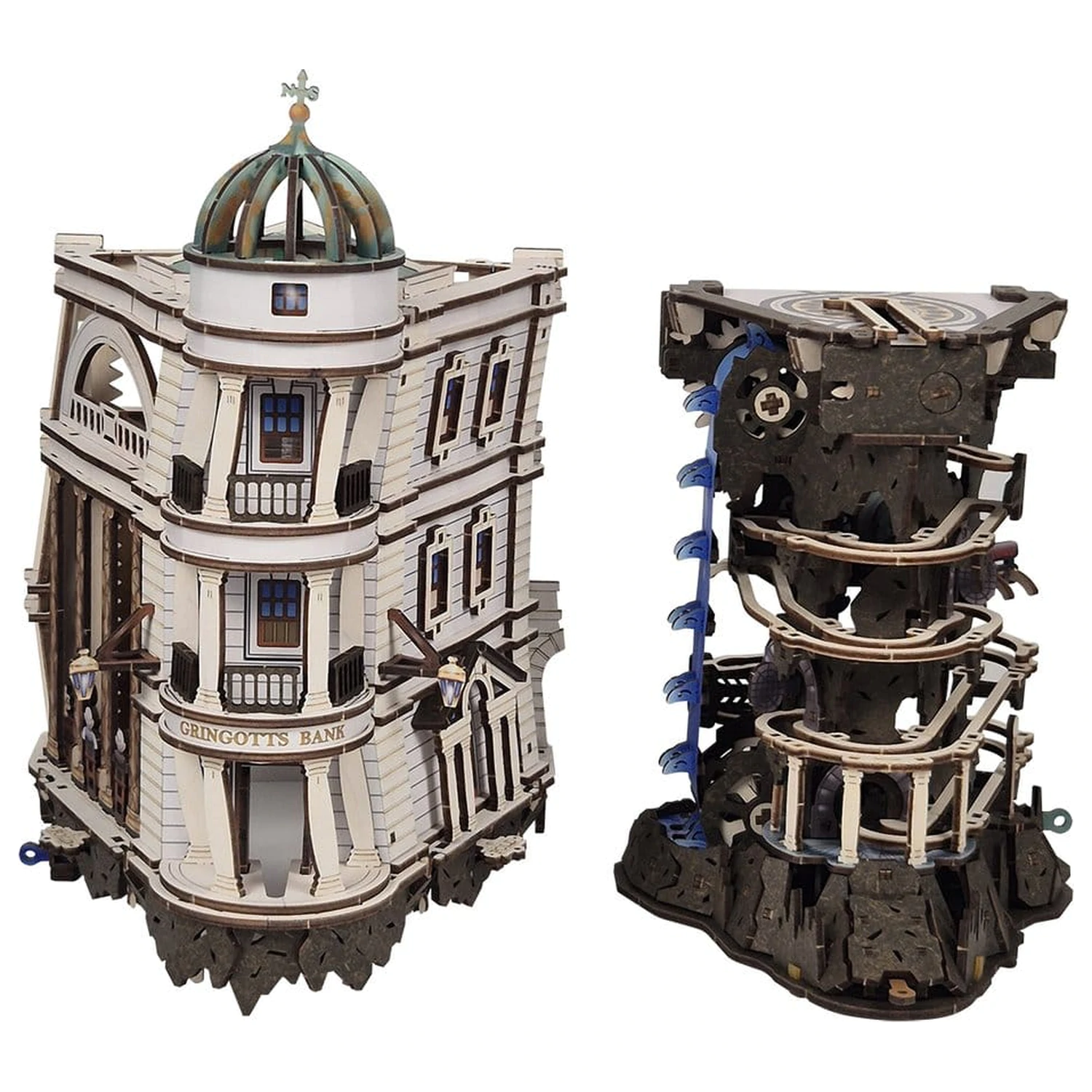 Harry Potter 3D Holzpuzzle Gringotts Bank Murmelbahn Produktfoto